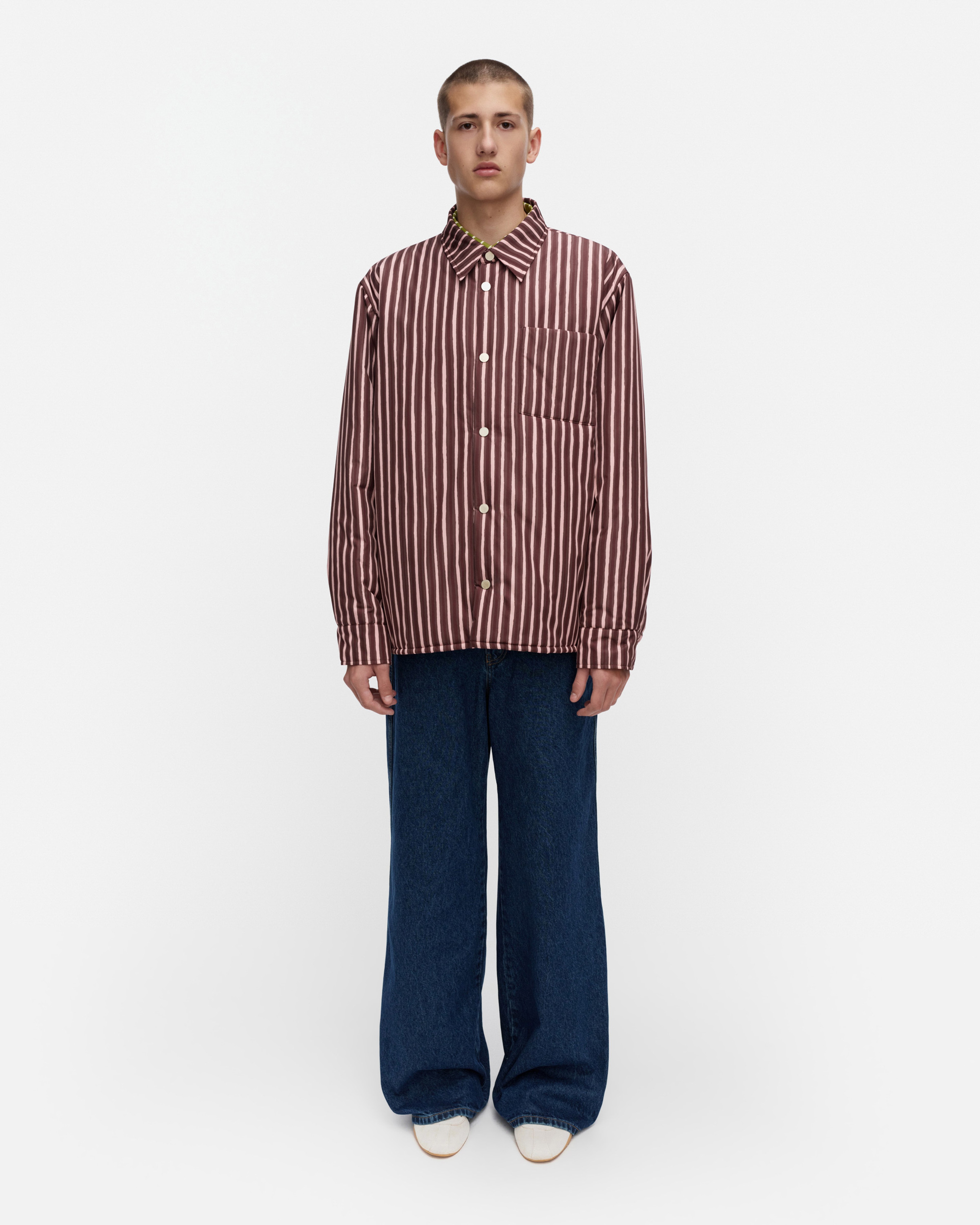 Seura Piccolo, Kioski overshirt, light pink, brown,