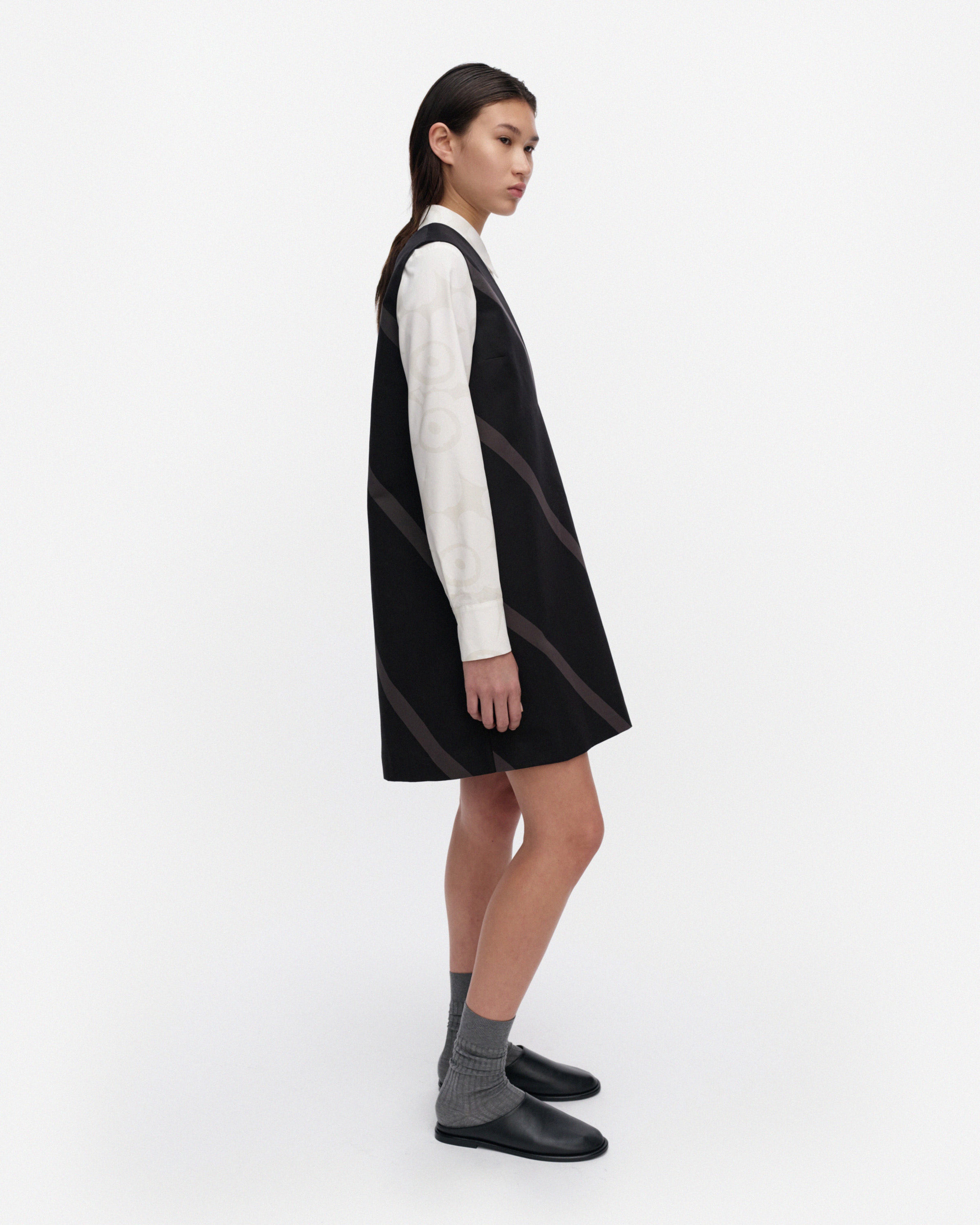Kiuru Basso, Dress, black, dark grey,