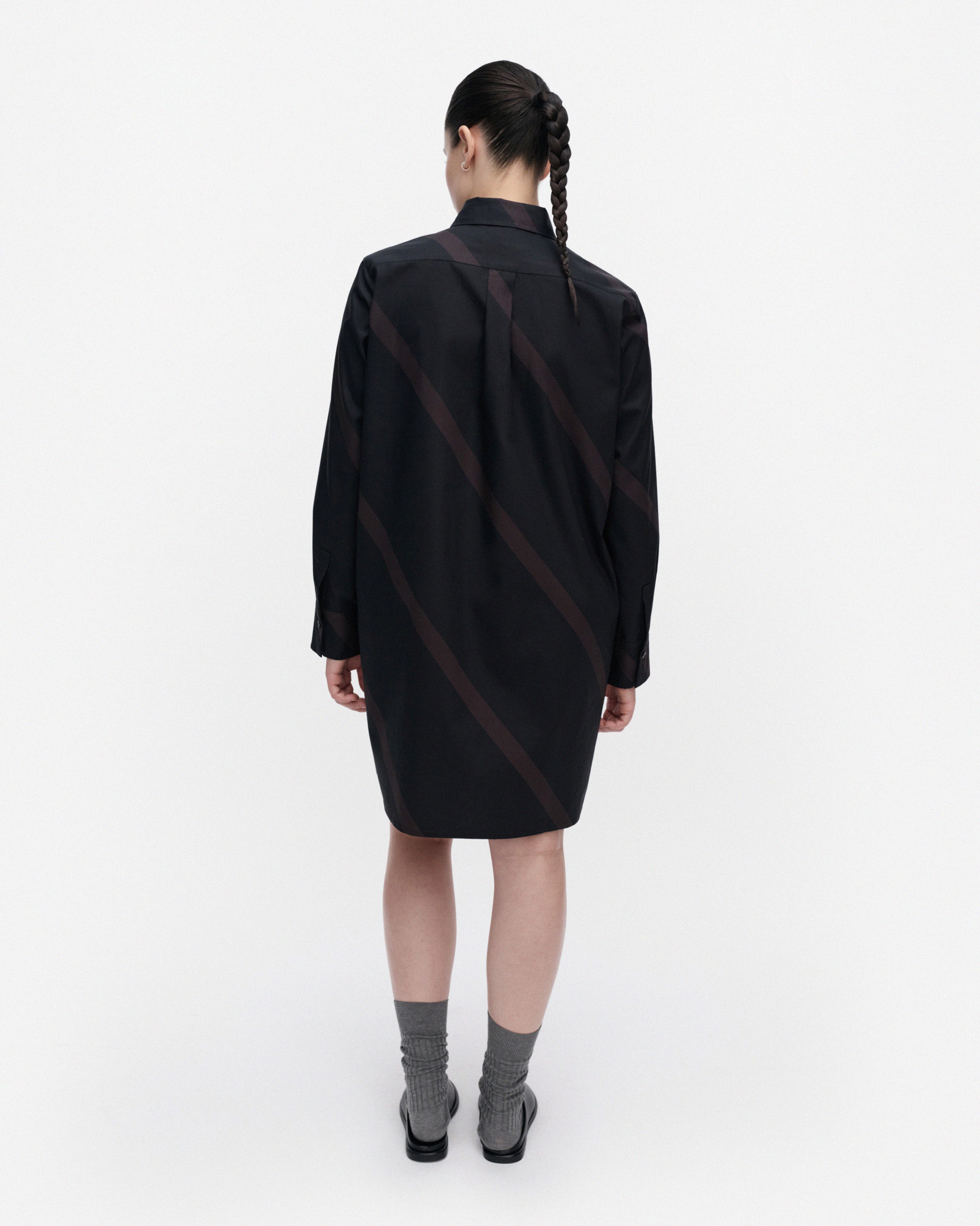 Autio Basso, Dress, black, dark grey,