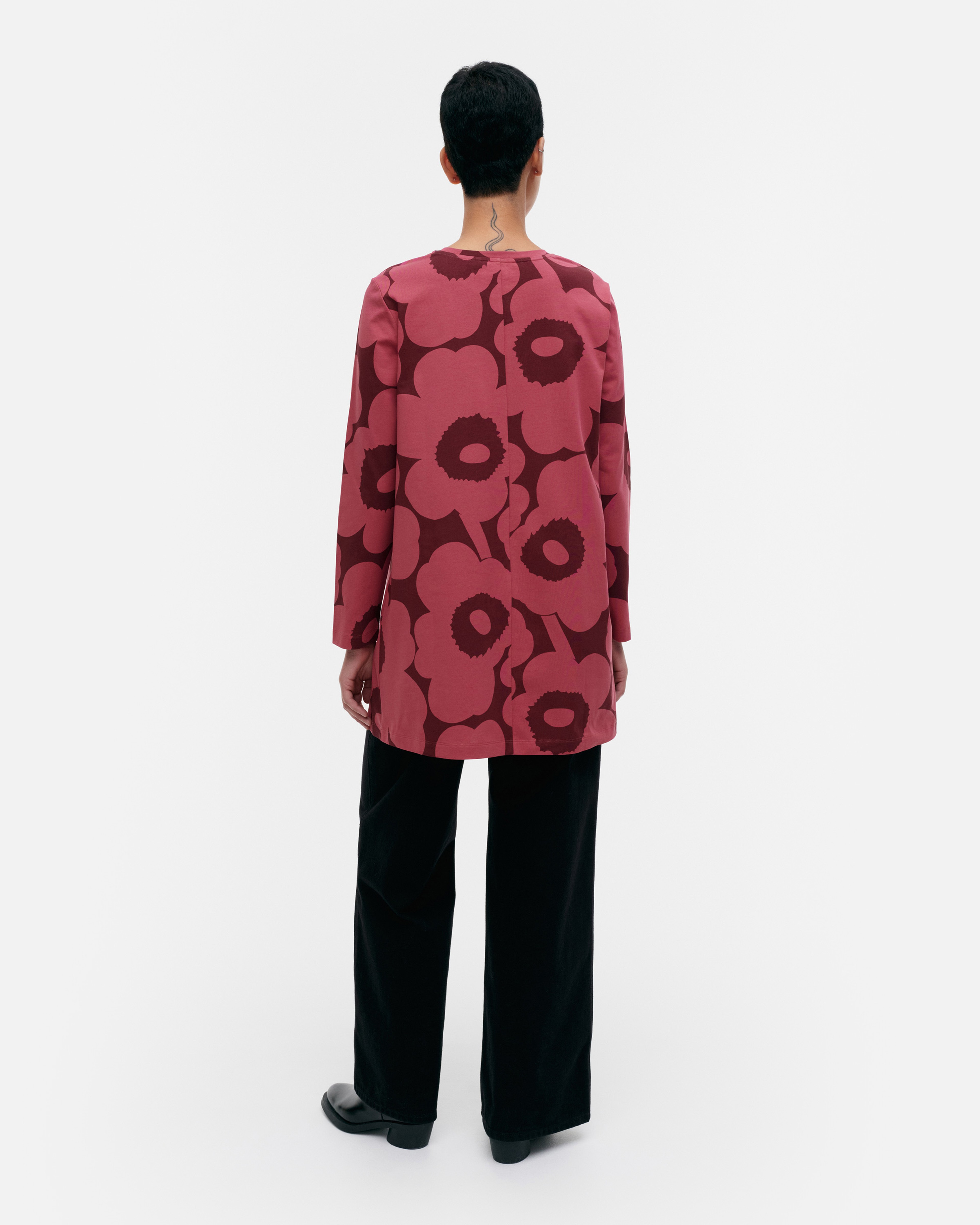 Kevät Unikko, Jersey tunic, wine red, red,