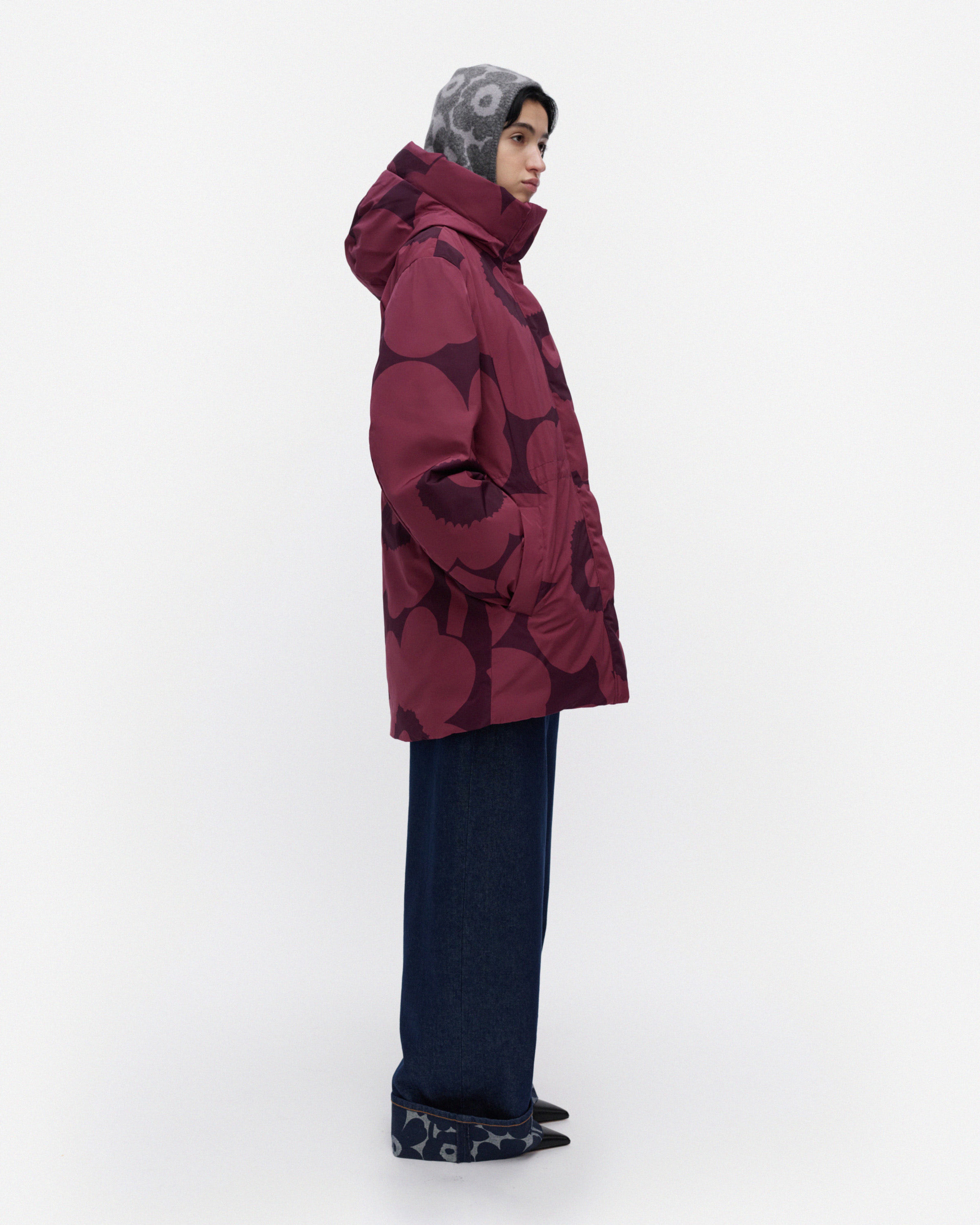 Käännös Unikko, Coat, dark rose, dark purple,