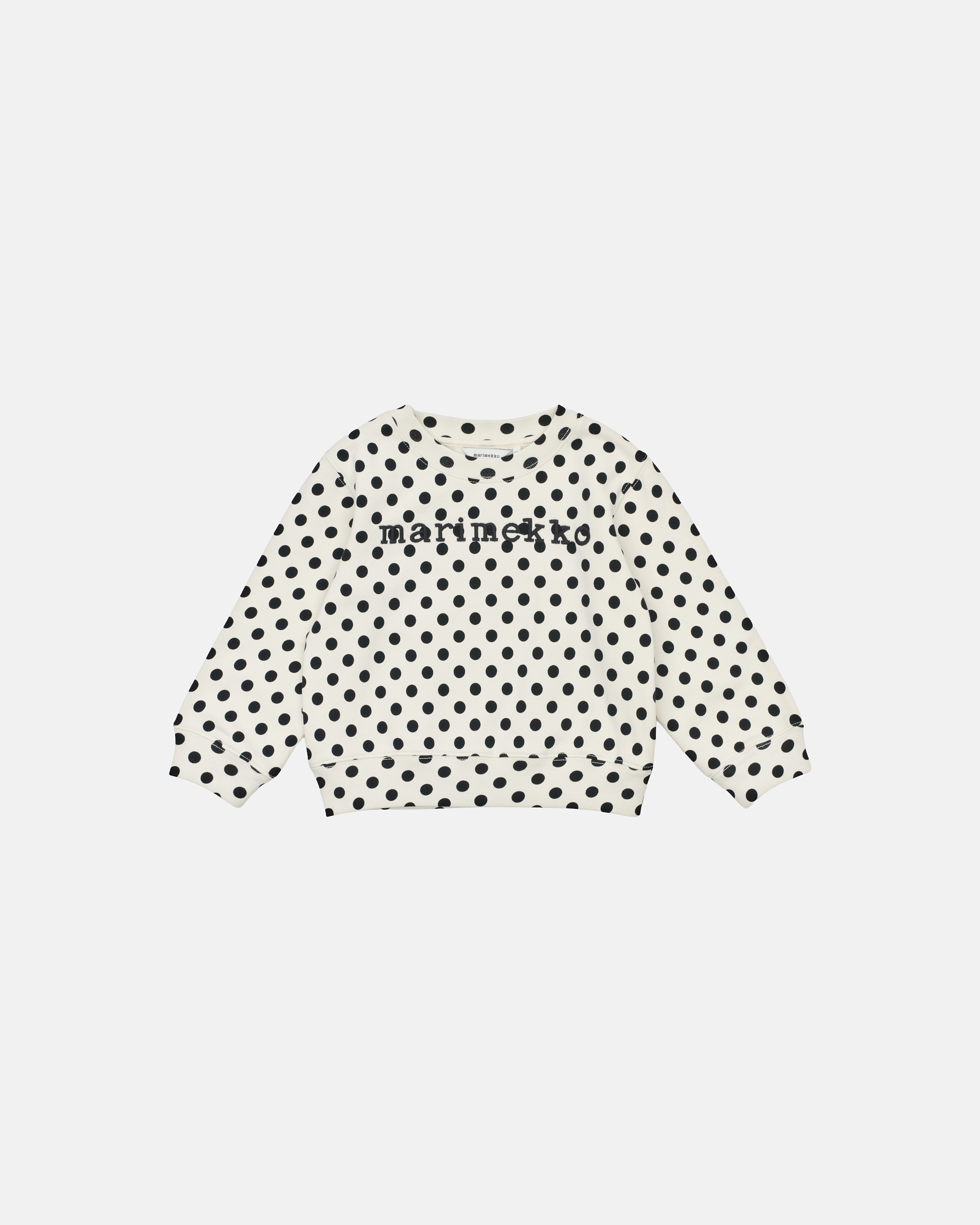 Kompositio Pallo Logo I, Kids sweatshirt, off white, black,