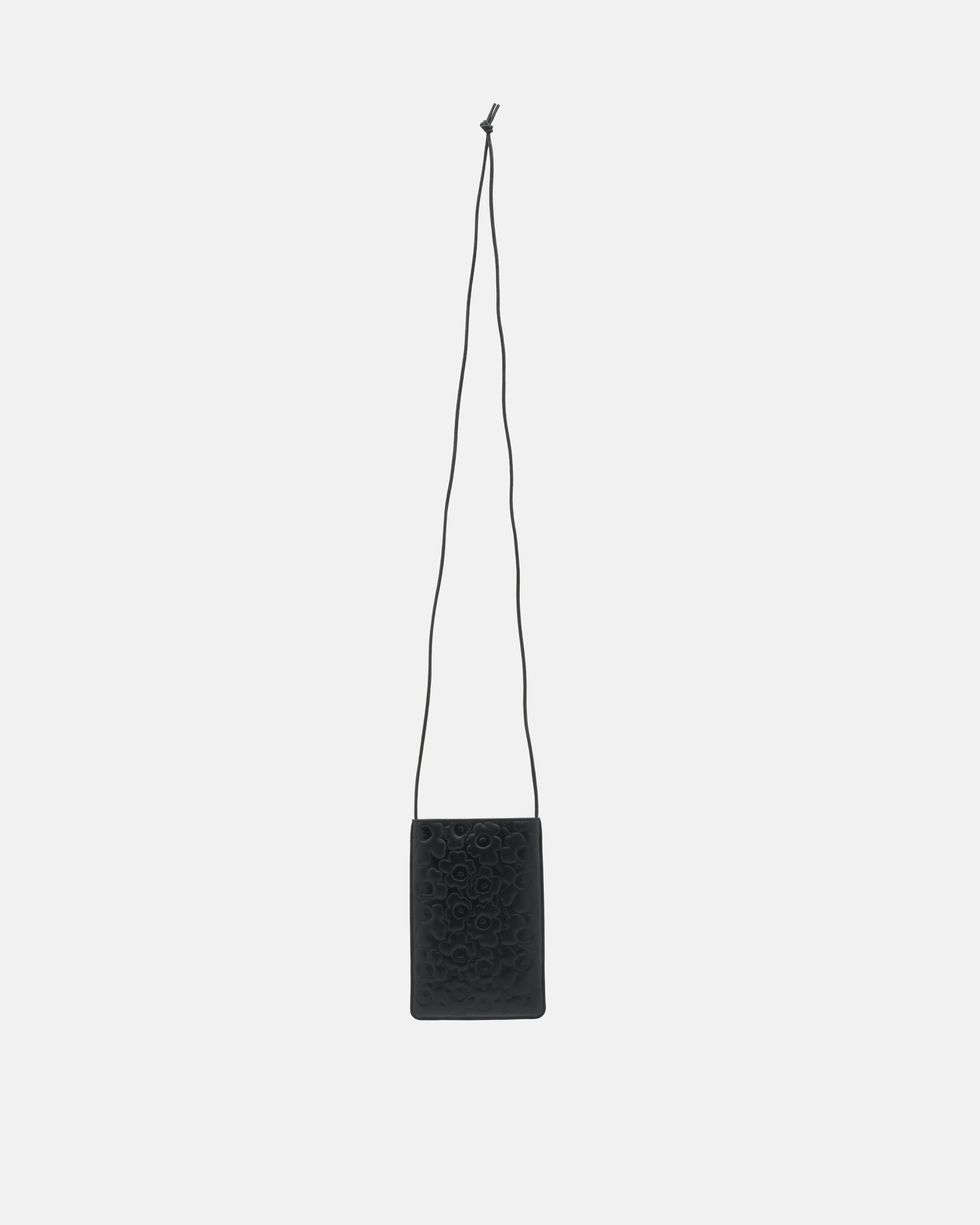 Phone Pocket Unikko Shoulder bag black | Marimekko