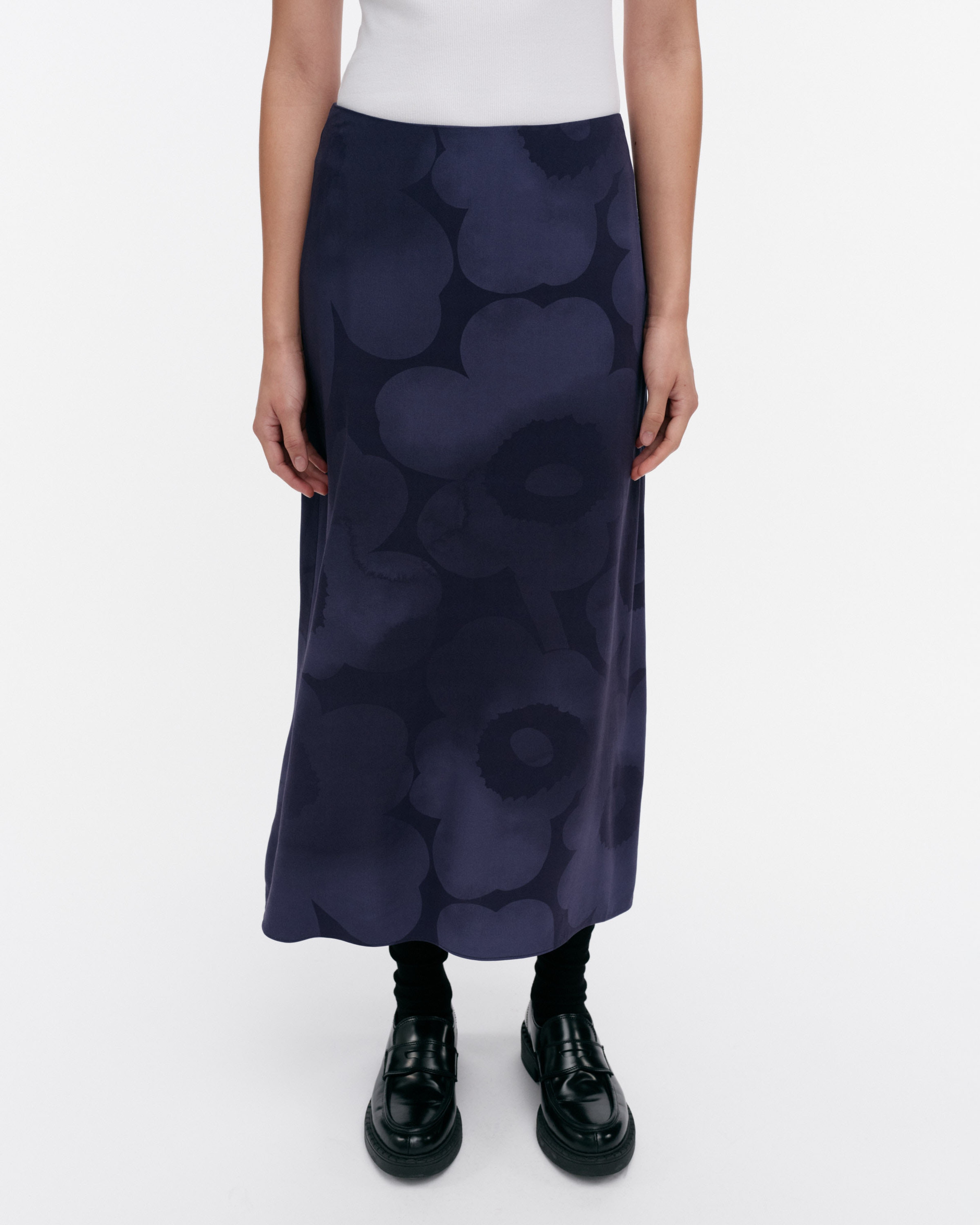 Korkeat Akvarelli Unikko, Skirt, dark blue, blue,
