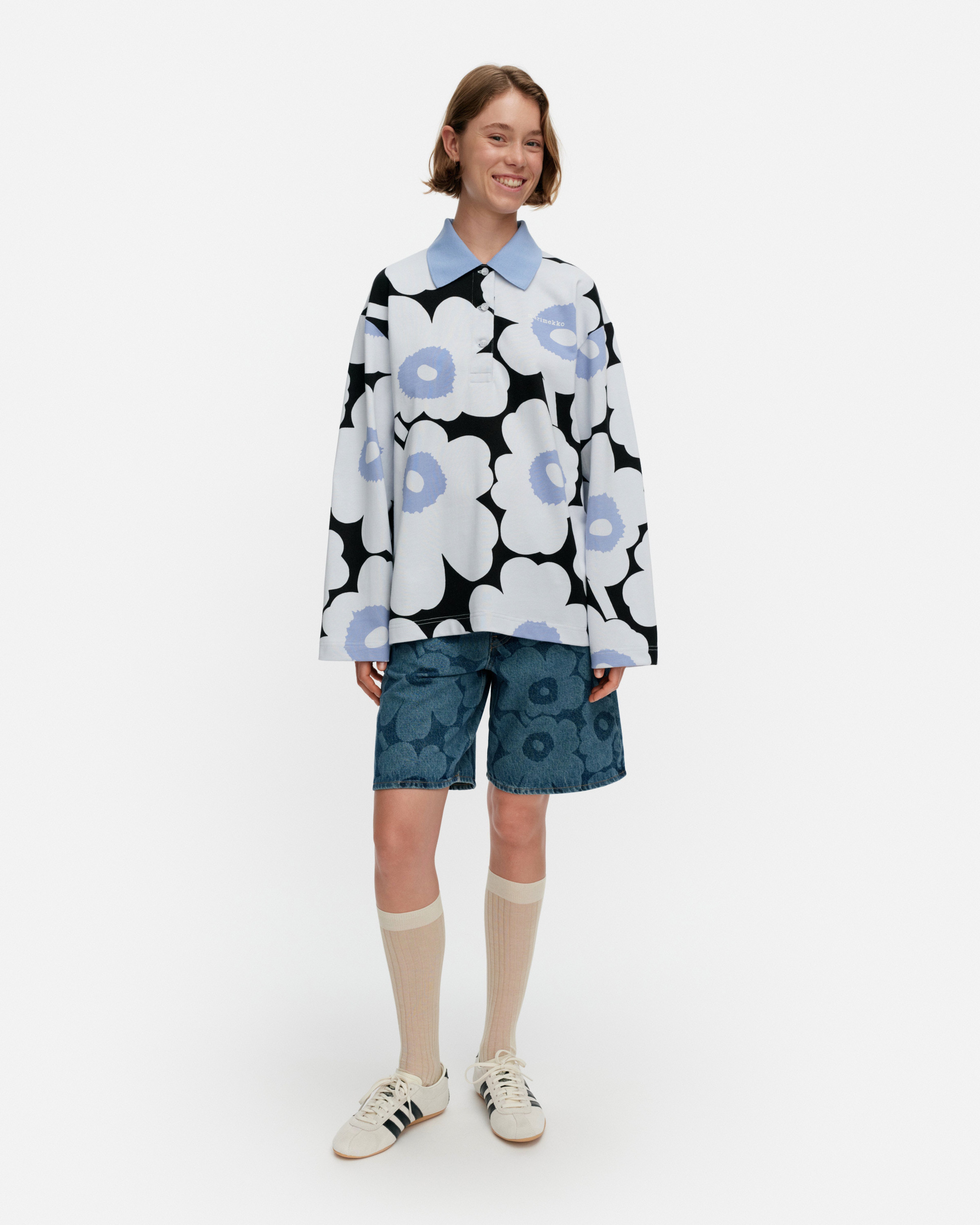 Erikseen Unikko, Paita, vaal.sin., sininen, musta,