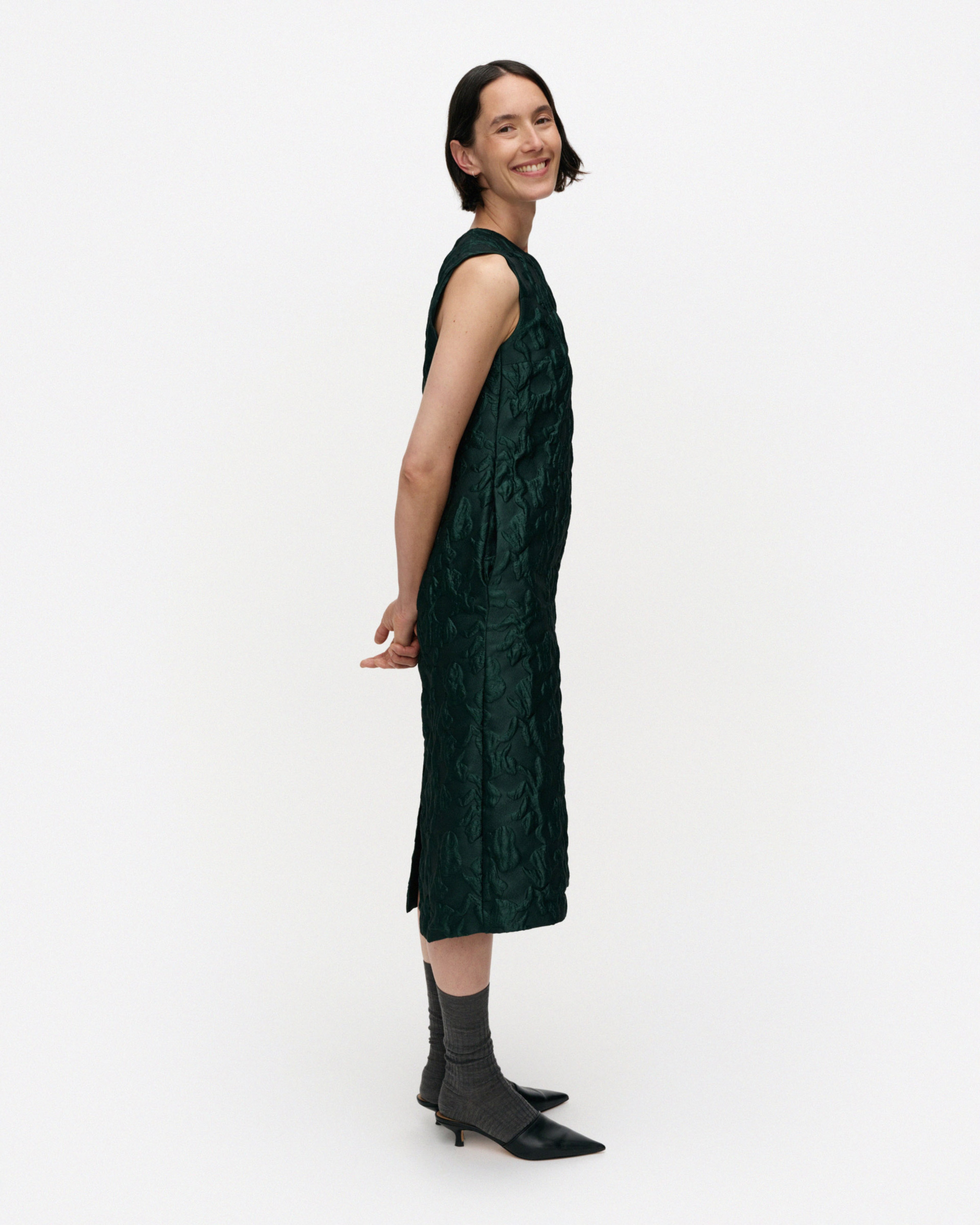 Harha Lossi, Dress, dark green,