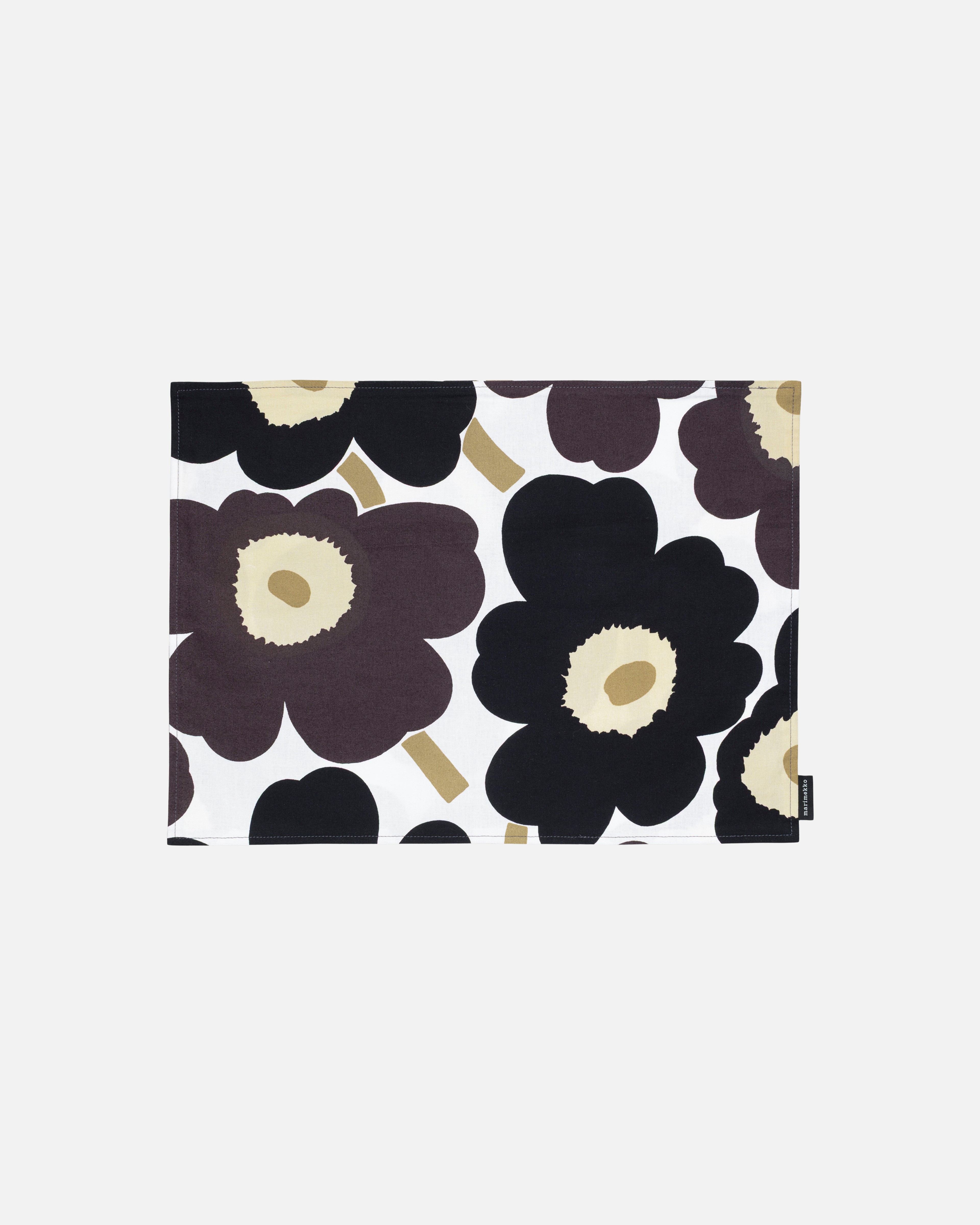Pieni Unikko, Placemat, white,dark gray,beige,