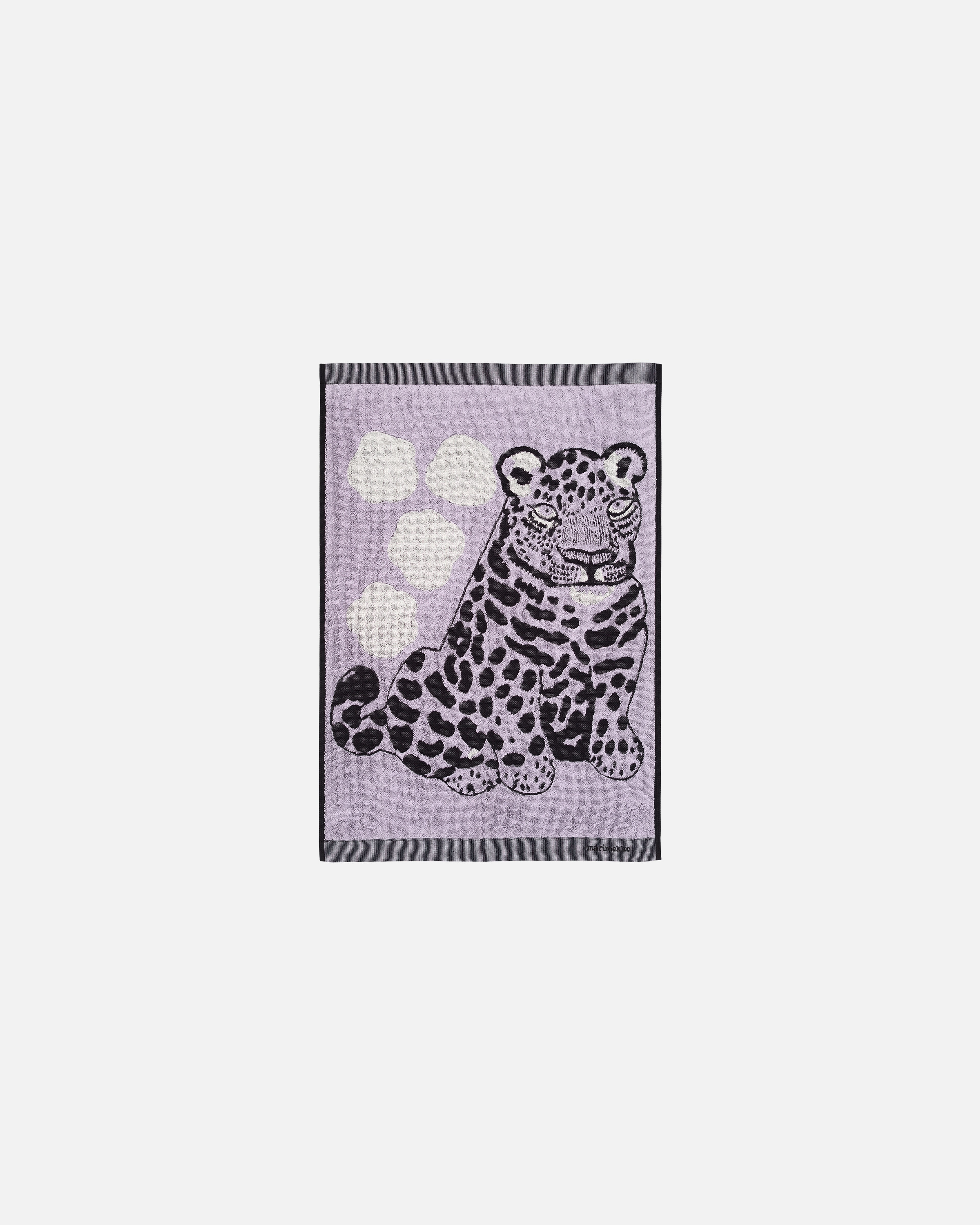 Kaksoset, Serviette 50 x 70 cm, lilas clair, noir, grège,