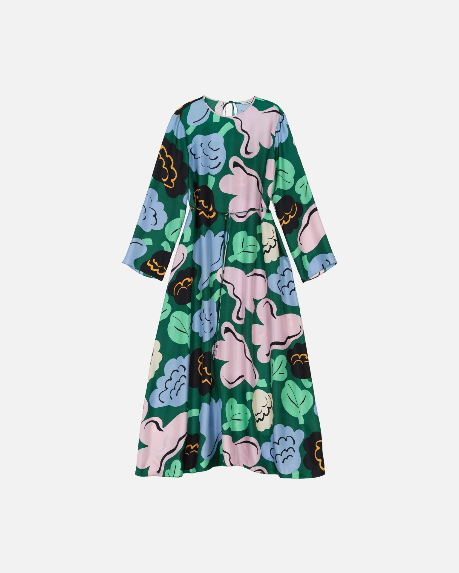 Kaunista Kukasta Kukkaan, Silk dress, green, green, pink,