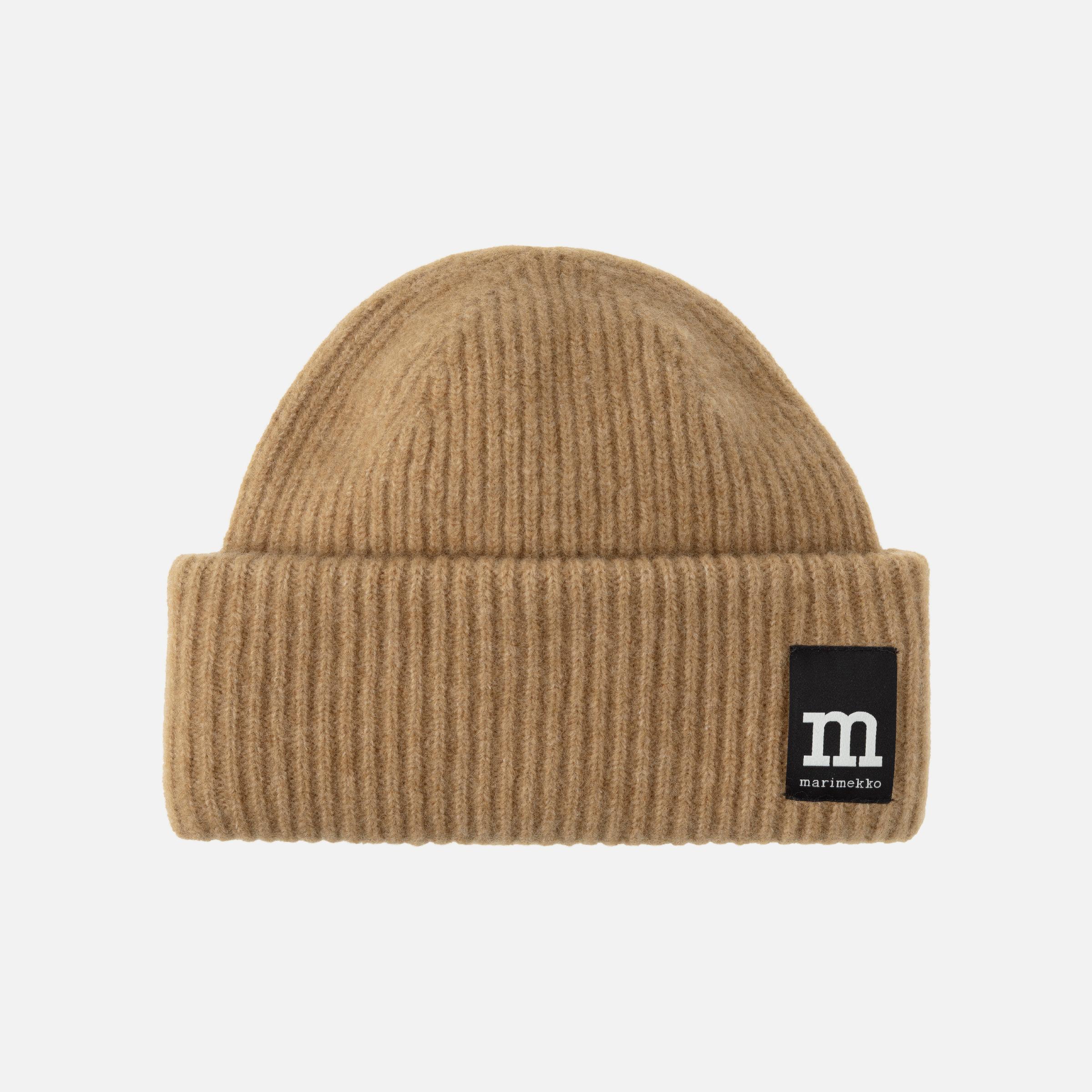 Beige Marimekko Pjettar beanie.