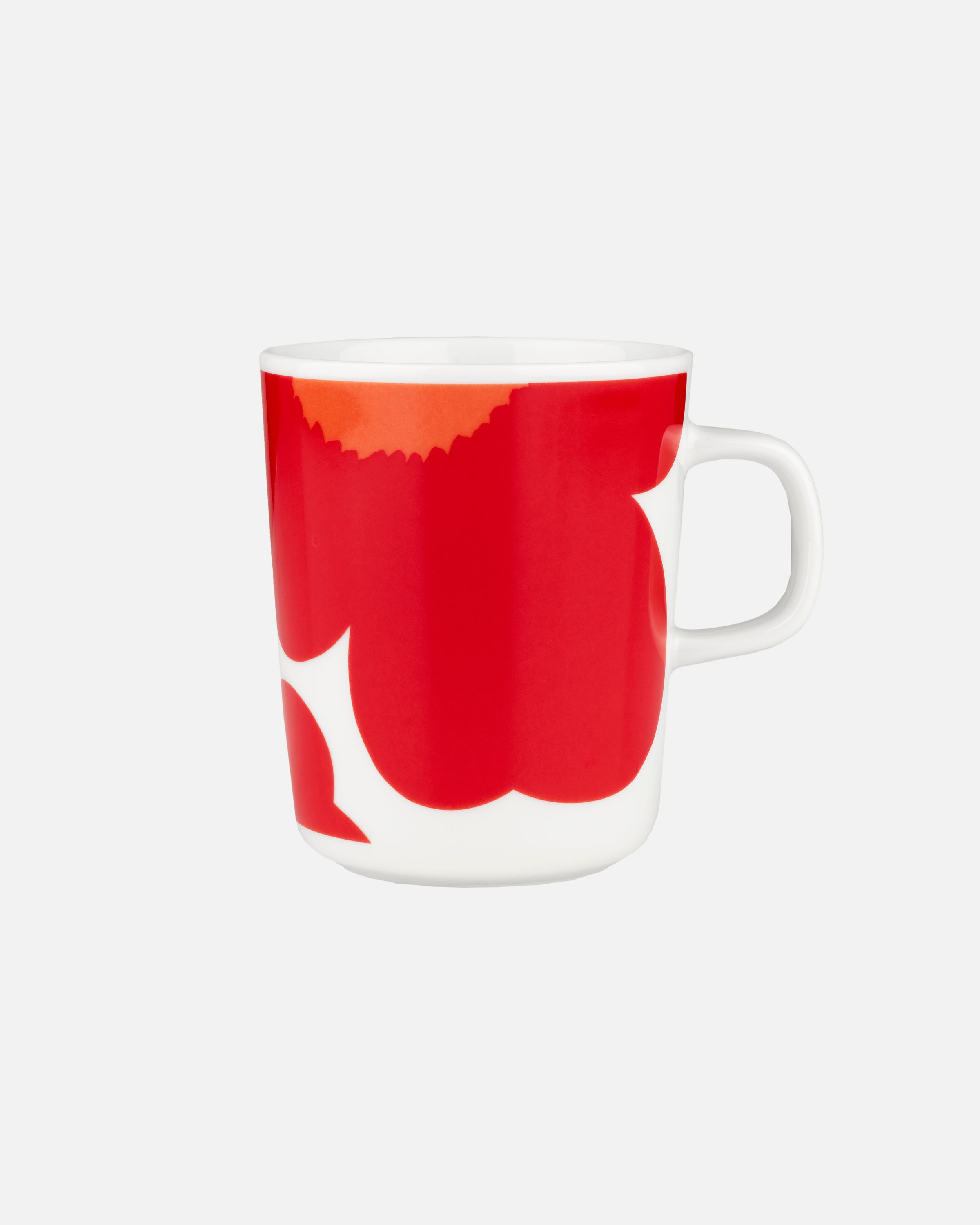 Oiva / Iso Unikko 60Th Anniversary mug 2,5dl white, red | Marimekko