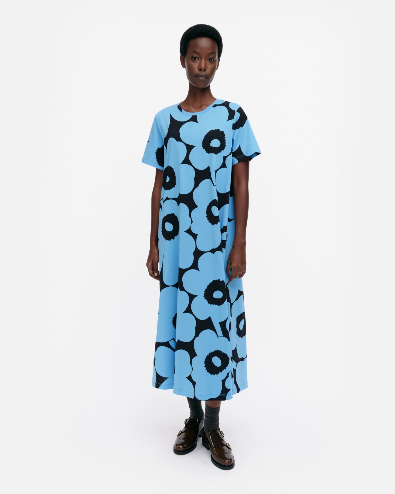 Pisteinen Unikko, Dress, blue, black,