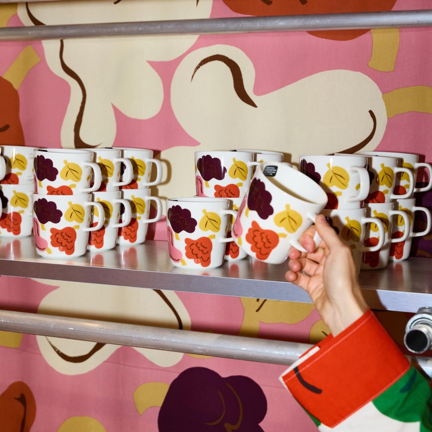 Marimekko's Habitare installation with Kukasta kukkaan pattern products.