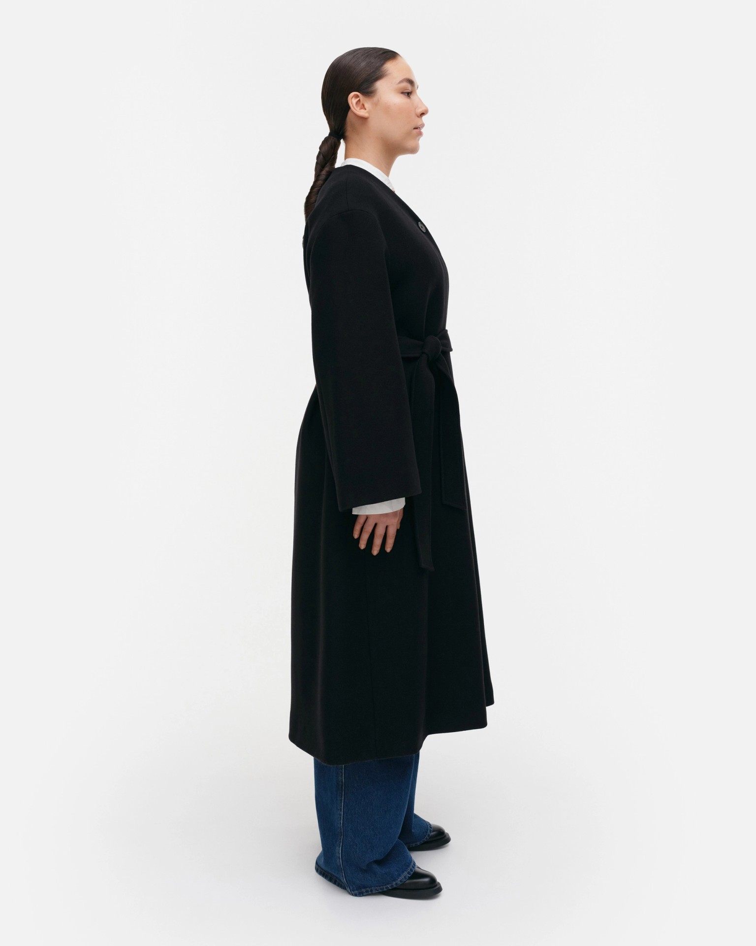 Formaali Solid, Wool coat, black,
