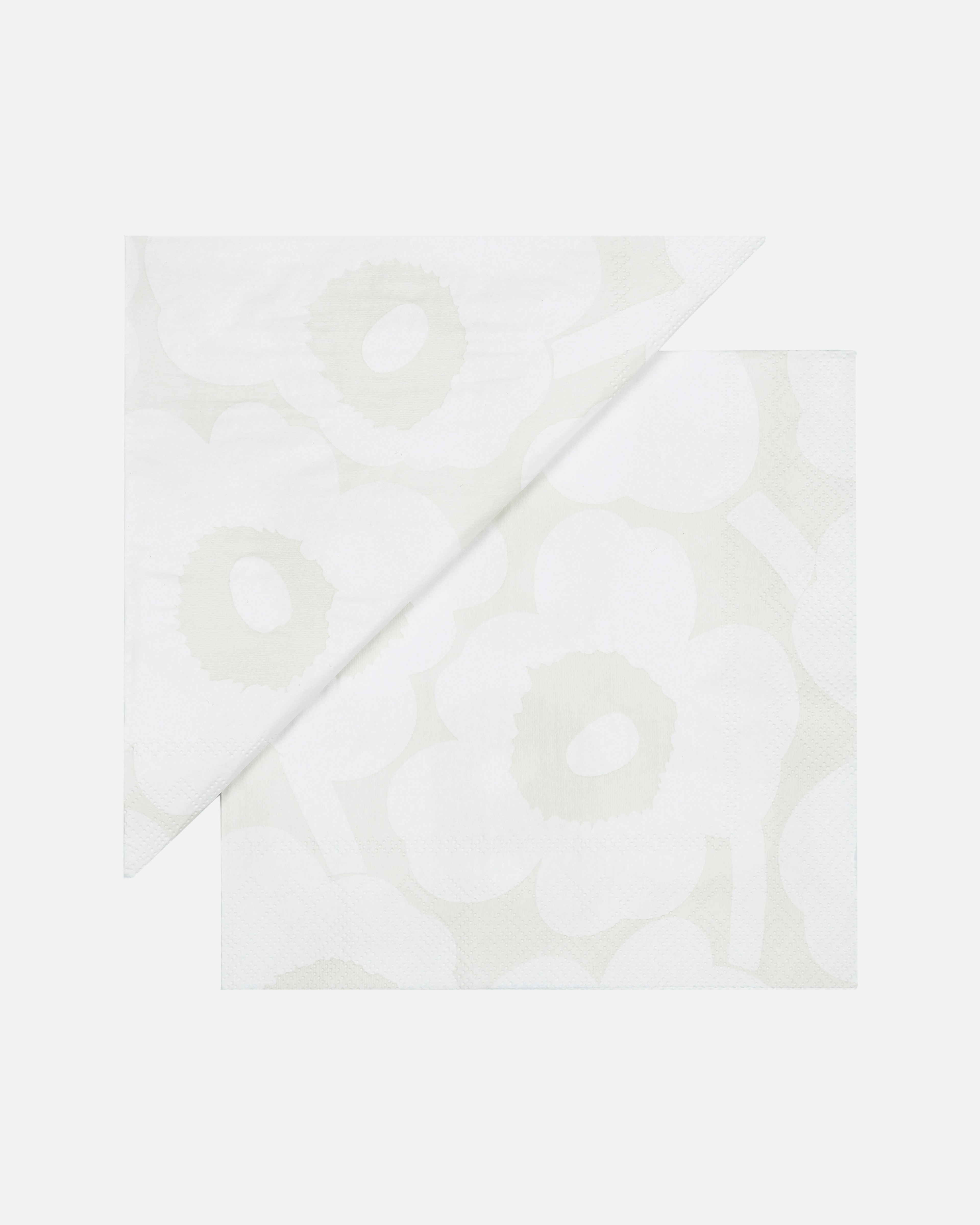 Unikko, Lunch paper napkin, white, beige,