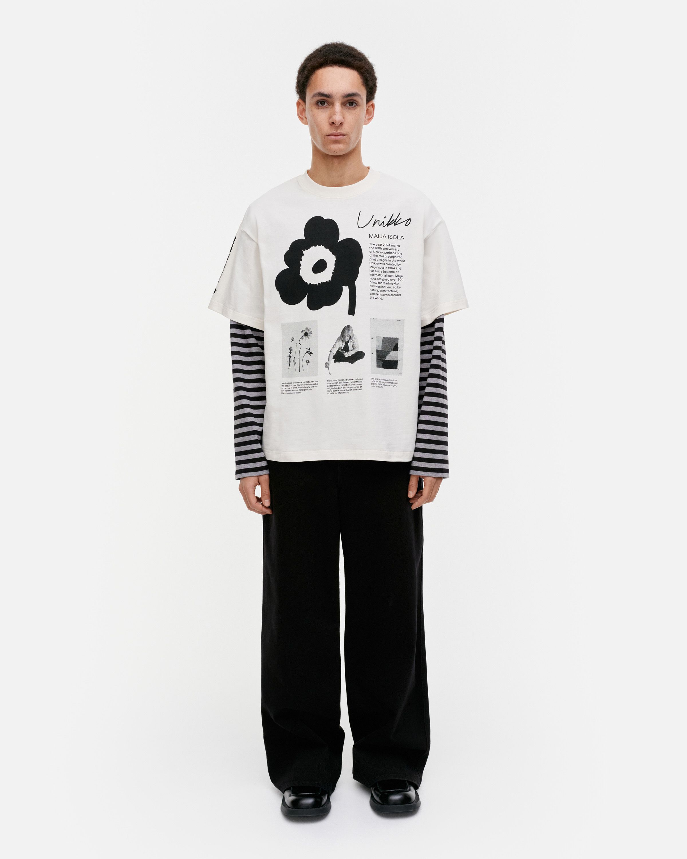 Nopeus Unikko Tribute Placement Kioski t-shirt off white, black