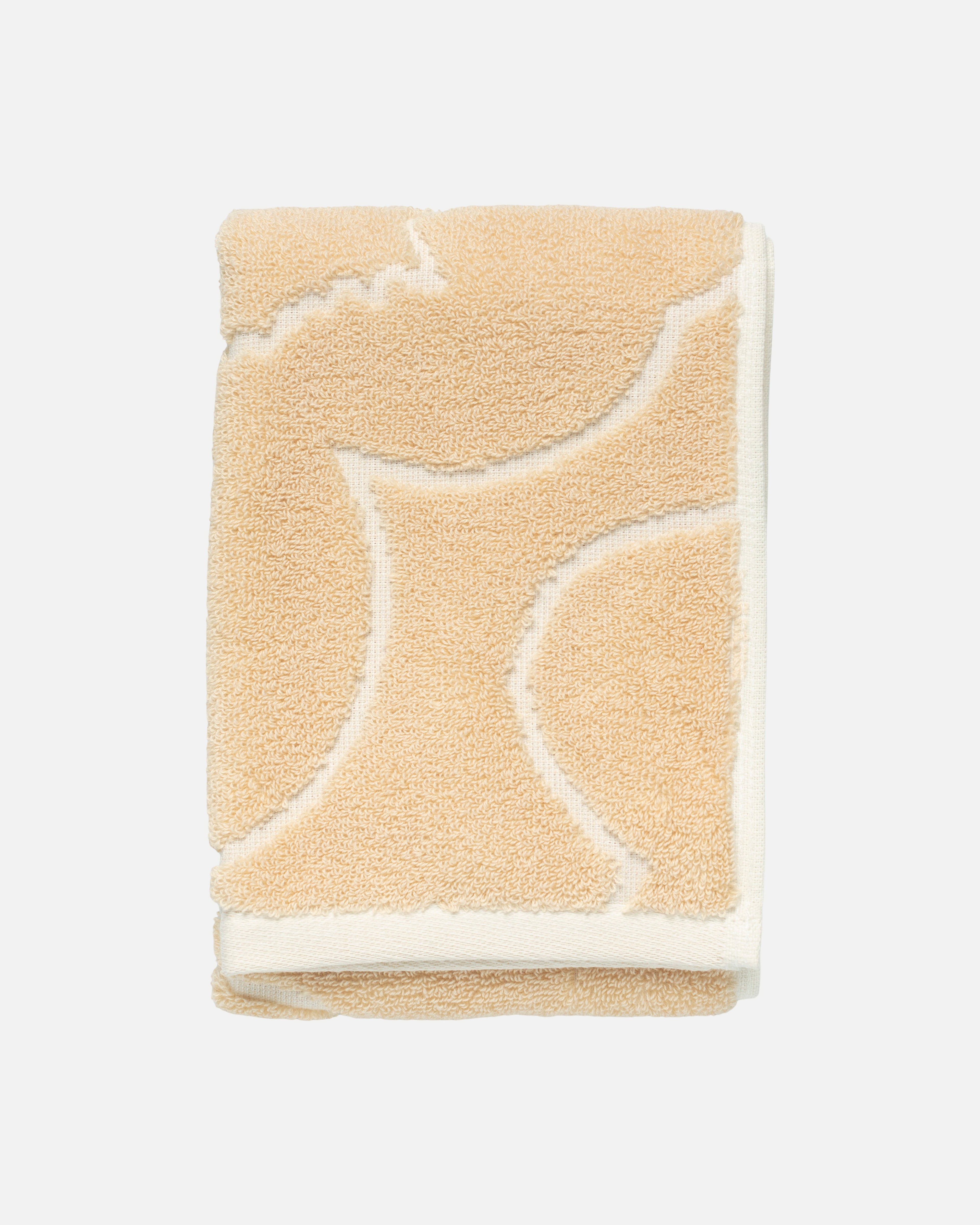 Piirto Unikko, Guest towel 30x50 cm, straw, off white,