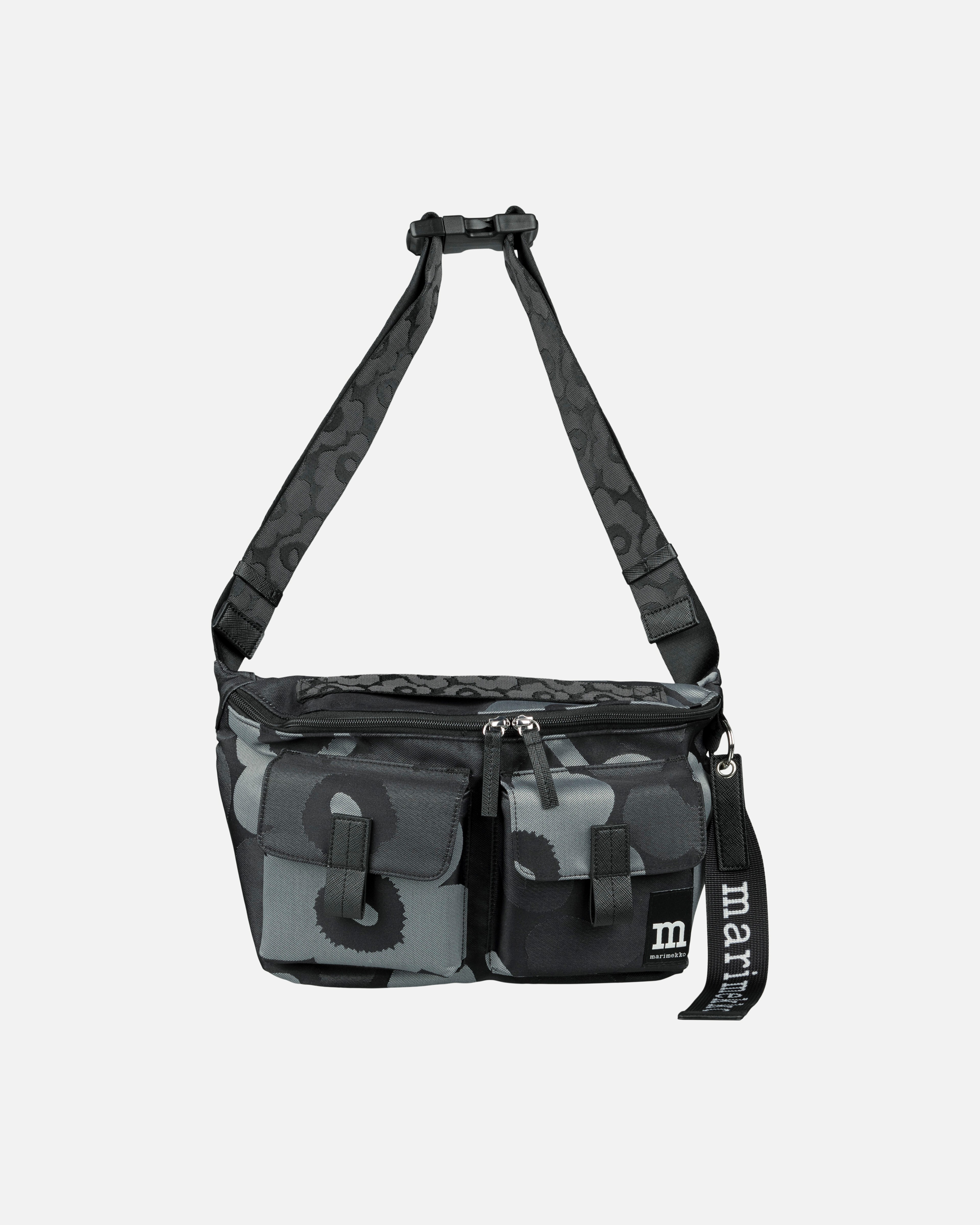 Sling Bag M Unikko, Olkalaukku, harmaa, tummanharmaa, musta,
