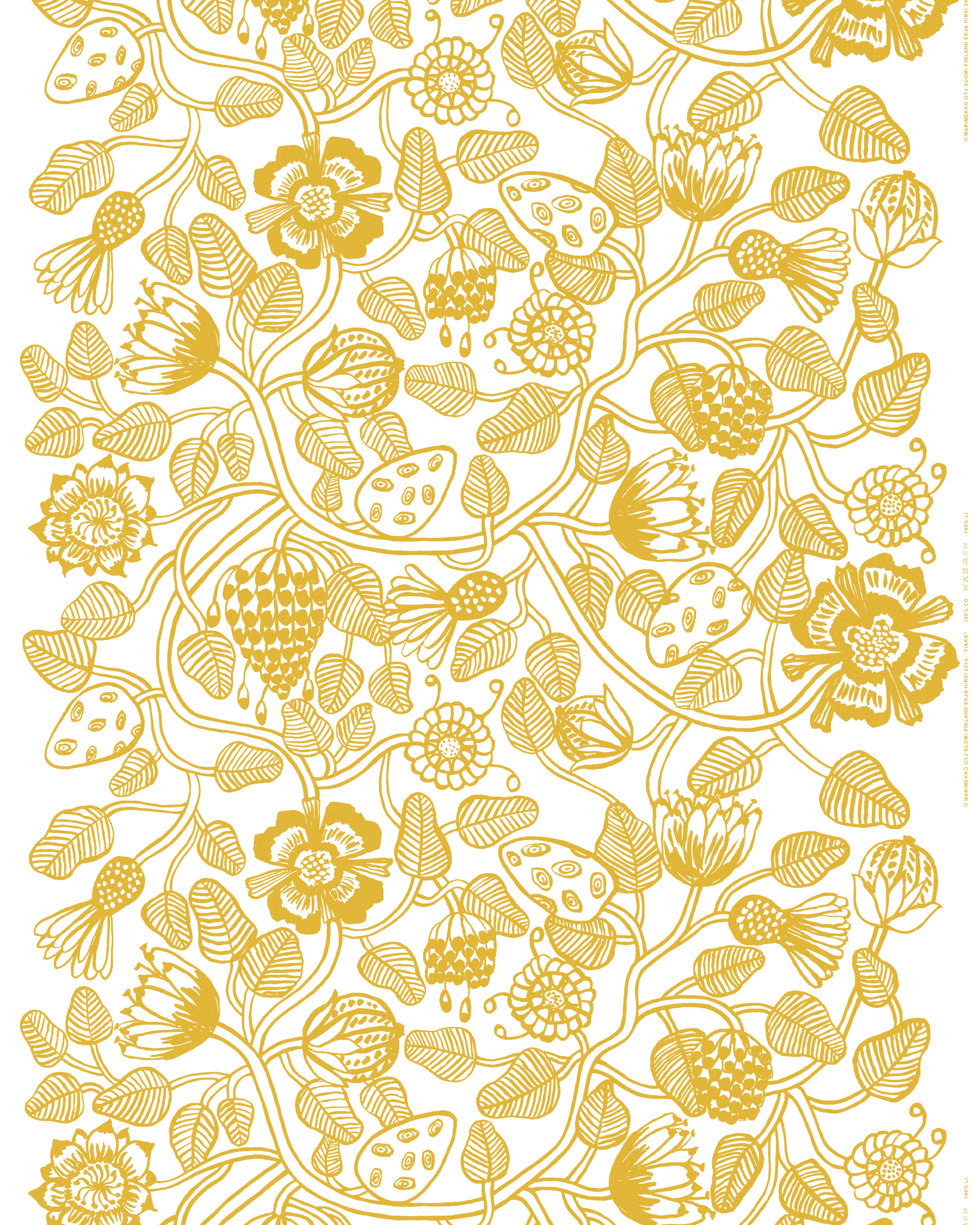 Tiara, Cotton fabric, white, gold,