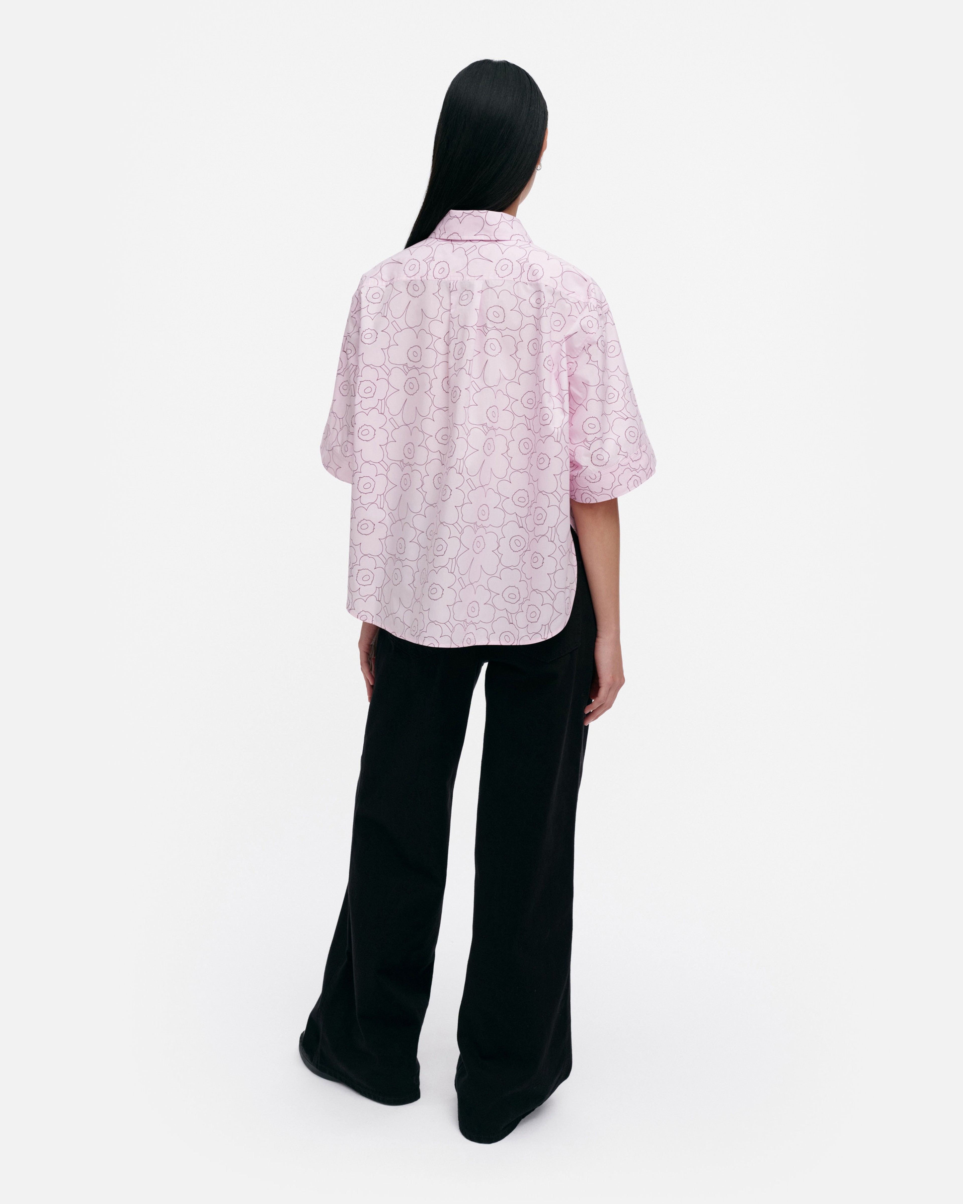 Standardi Piirto Unikko, Pusero, vaaleanpun., viininpun.,