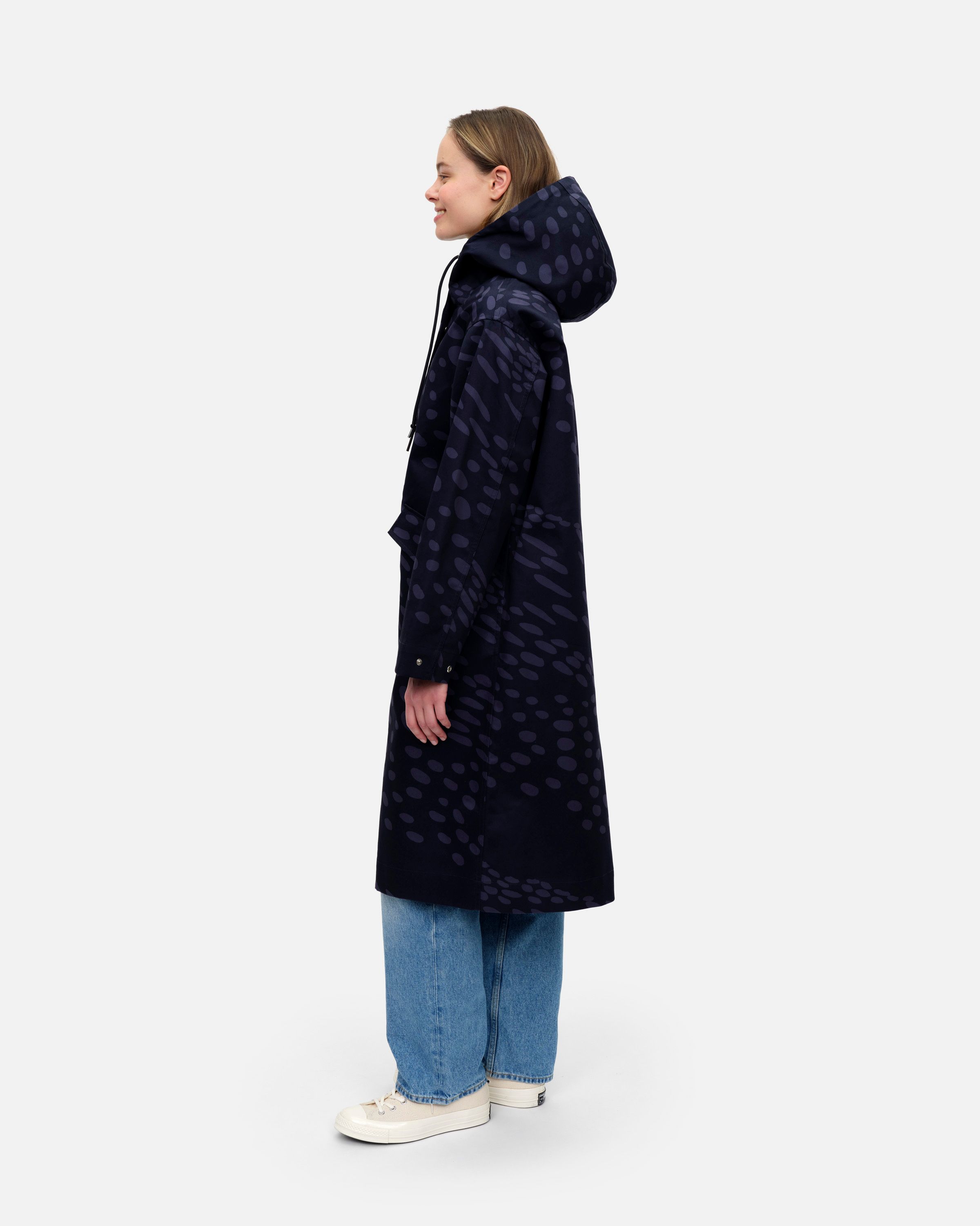 Elinne Kottarainen Coat dark navy, blue | Marimekko
