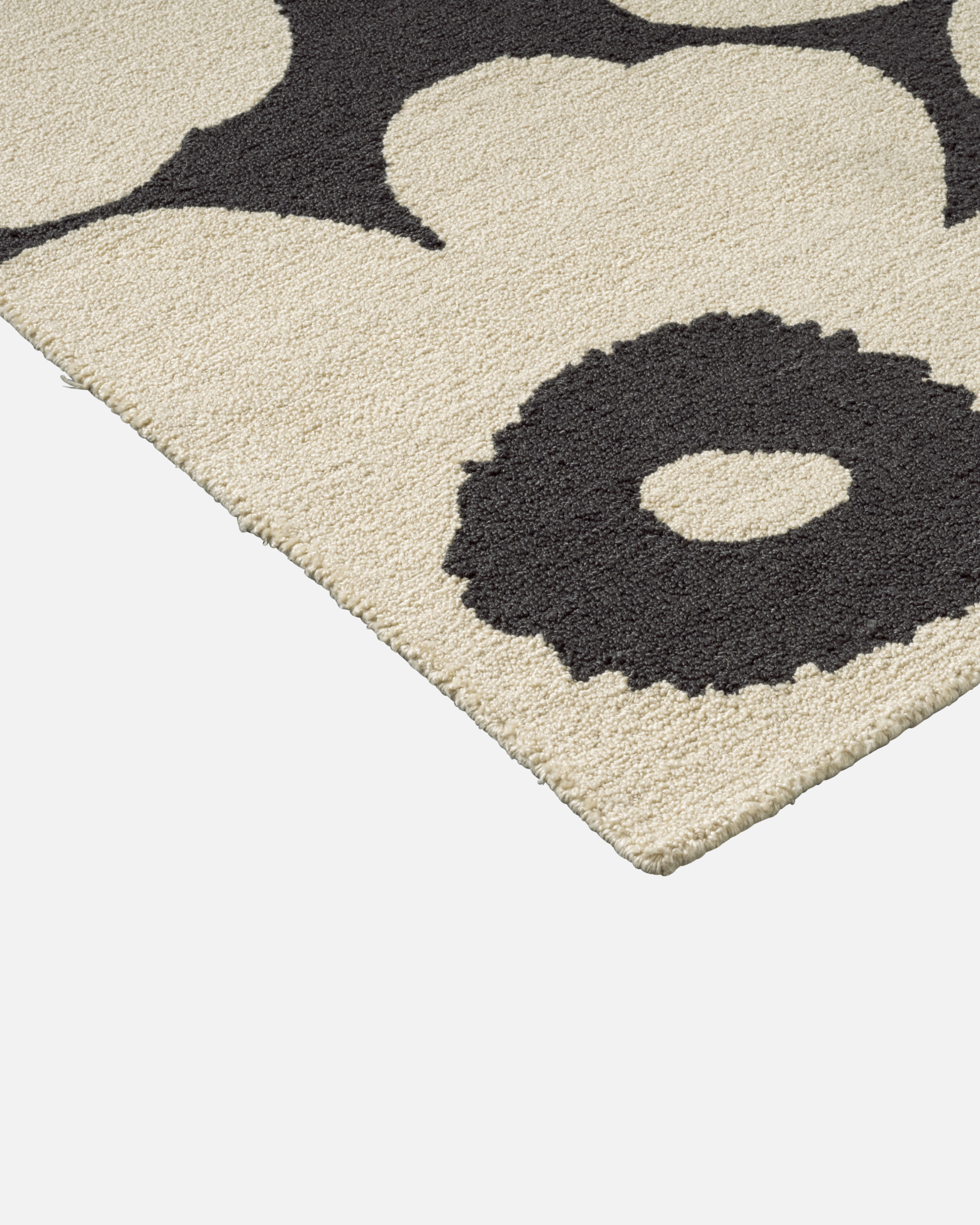 Unikko Outdoor, Rug 160 x 230 cm, charcoal, white,