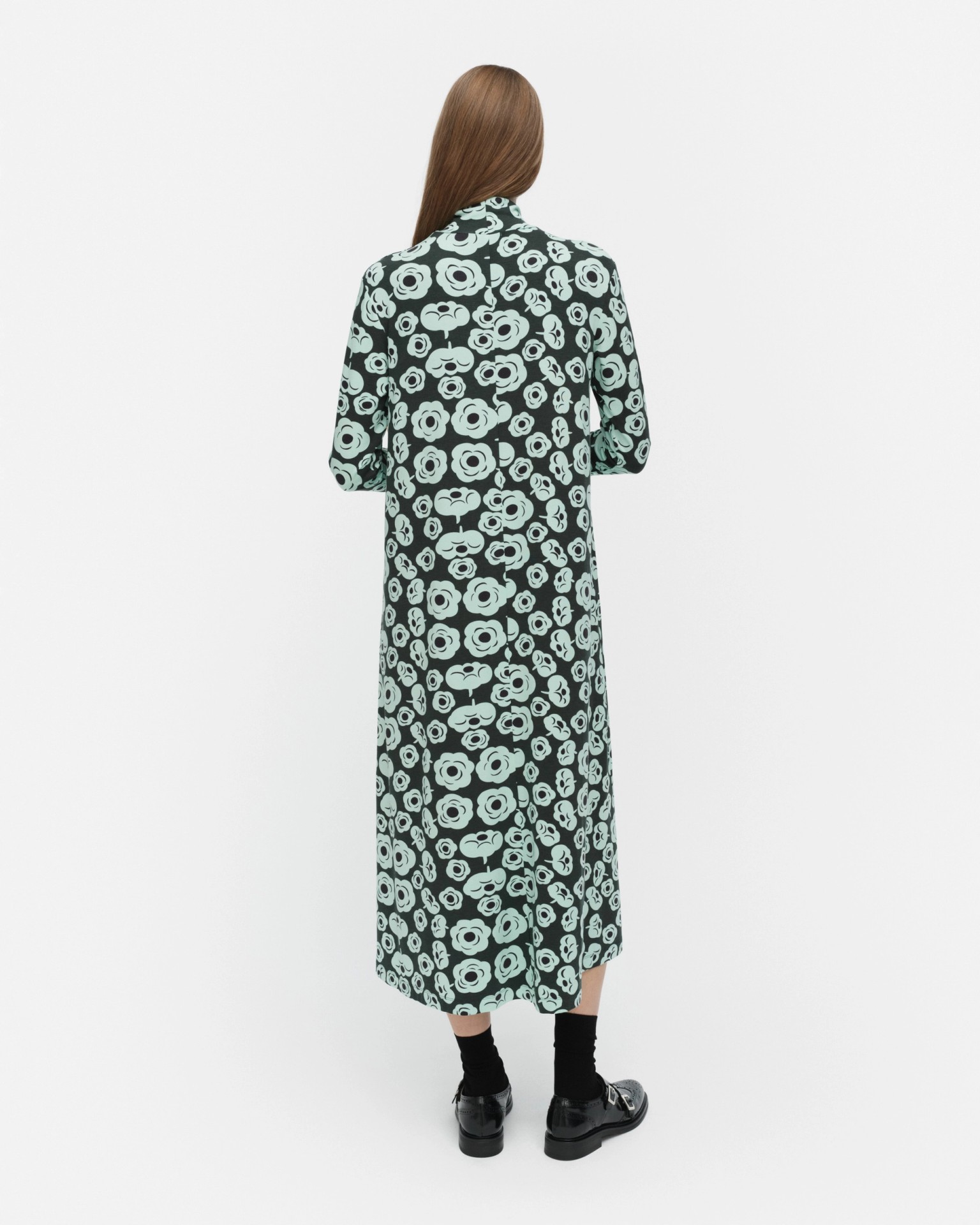 Cavea Tumma, Jersey dress, dark green, turquoise, black,