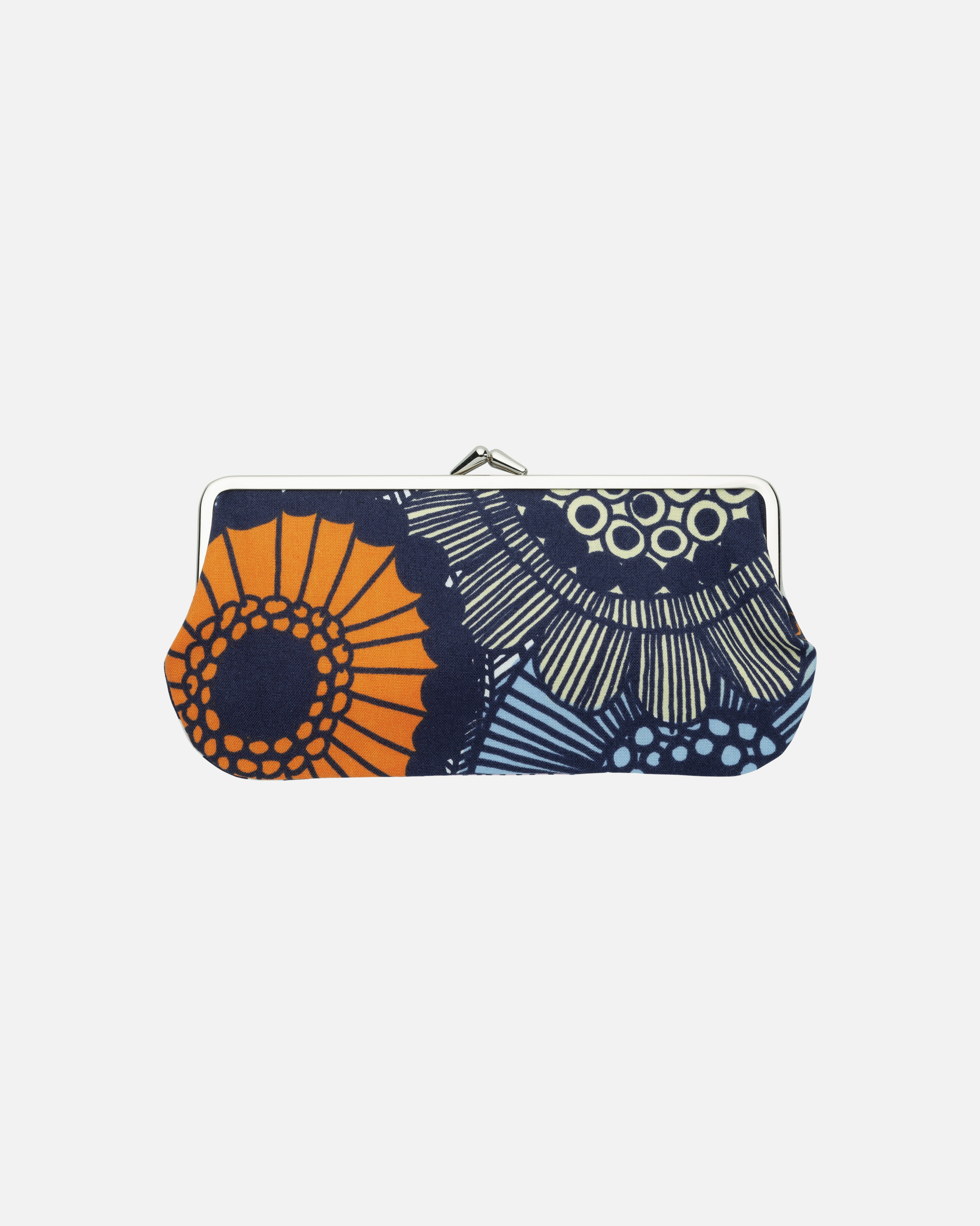 Silmälasikukkaro pieni siirtolapuutarha, Purse, white,light yellow,orange,