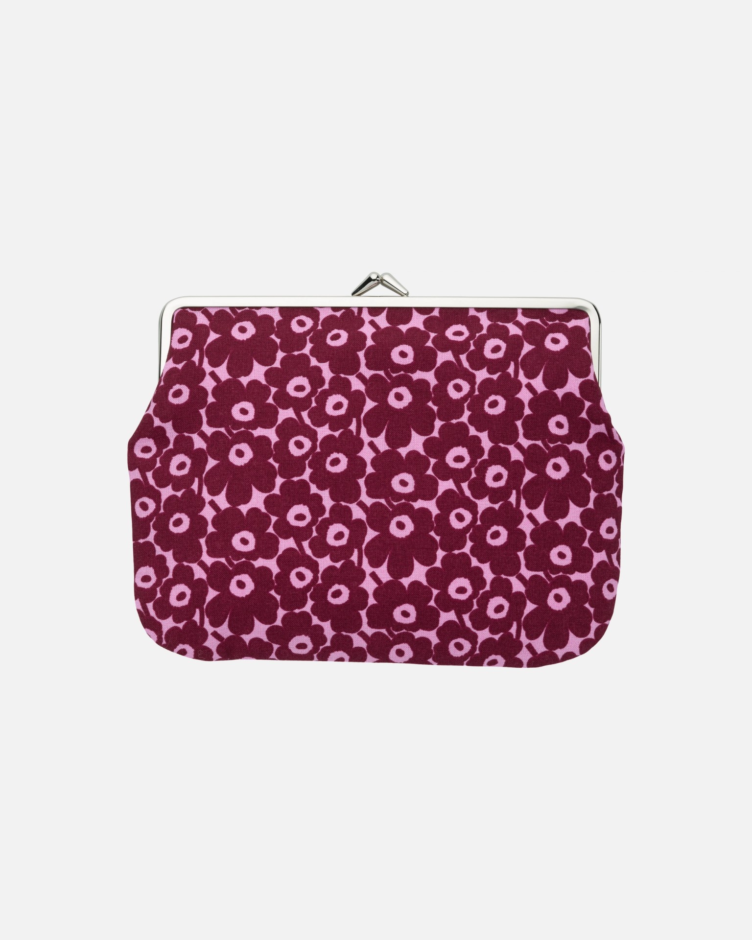 Pikkuinen Unikko Puolikas kukkaro, Purse, pink, deep red,