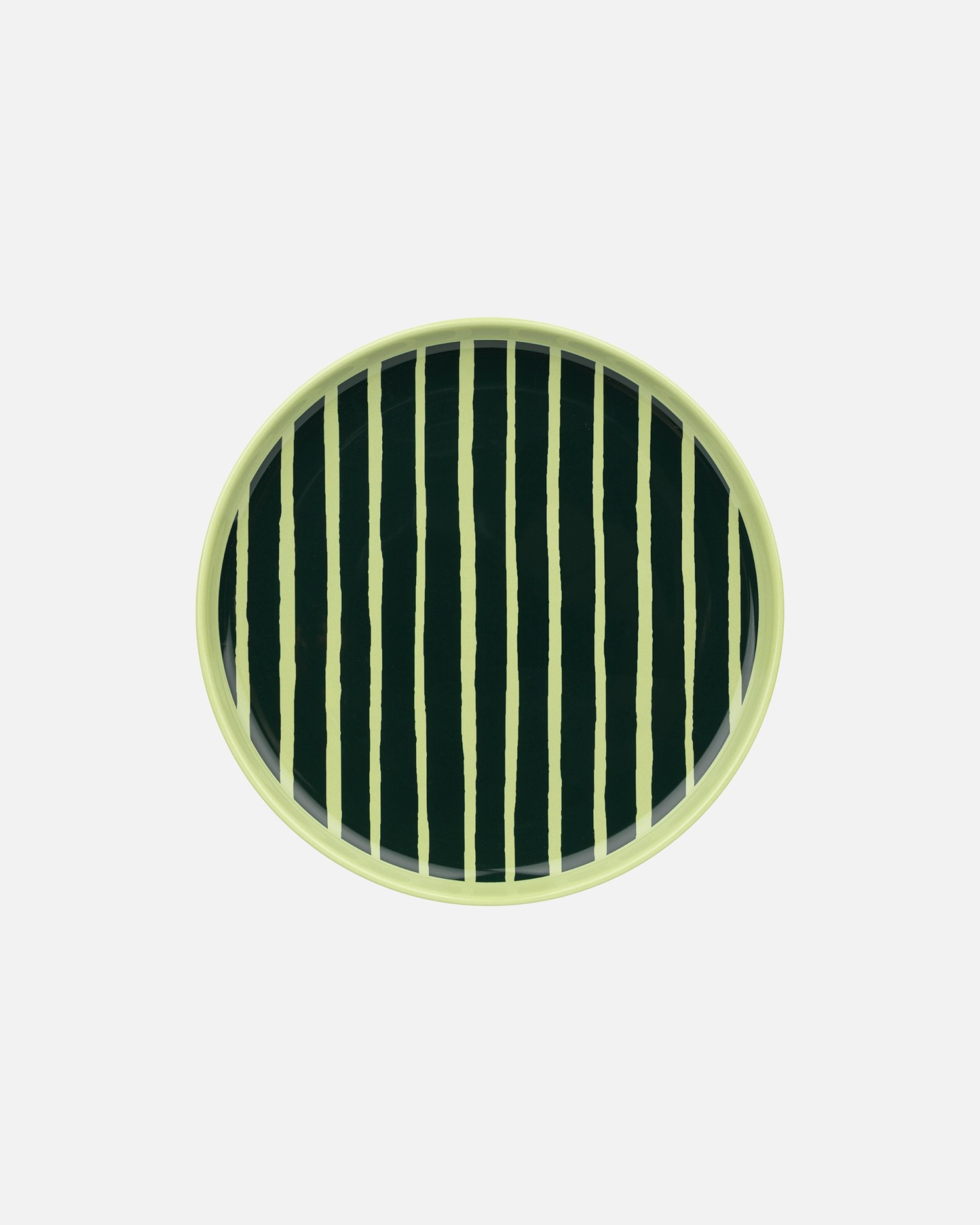 Oiva / Piccolo, Salad plate, pear, dark green,