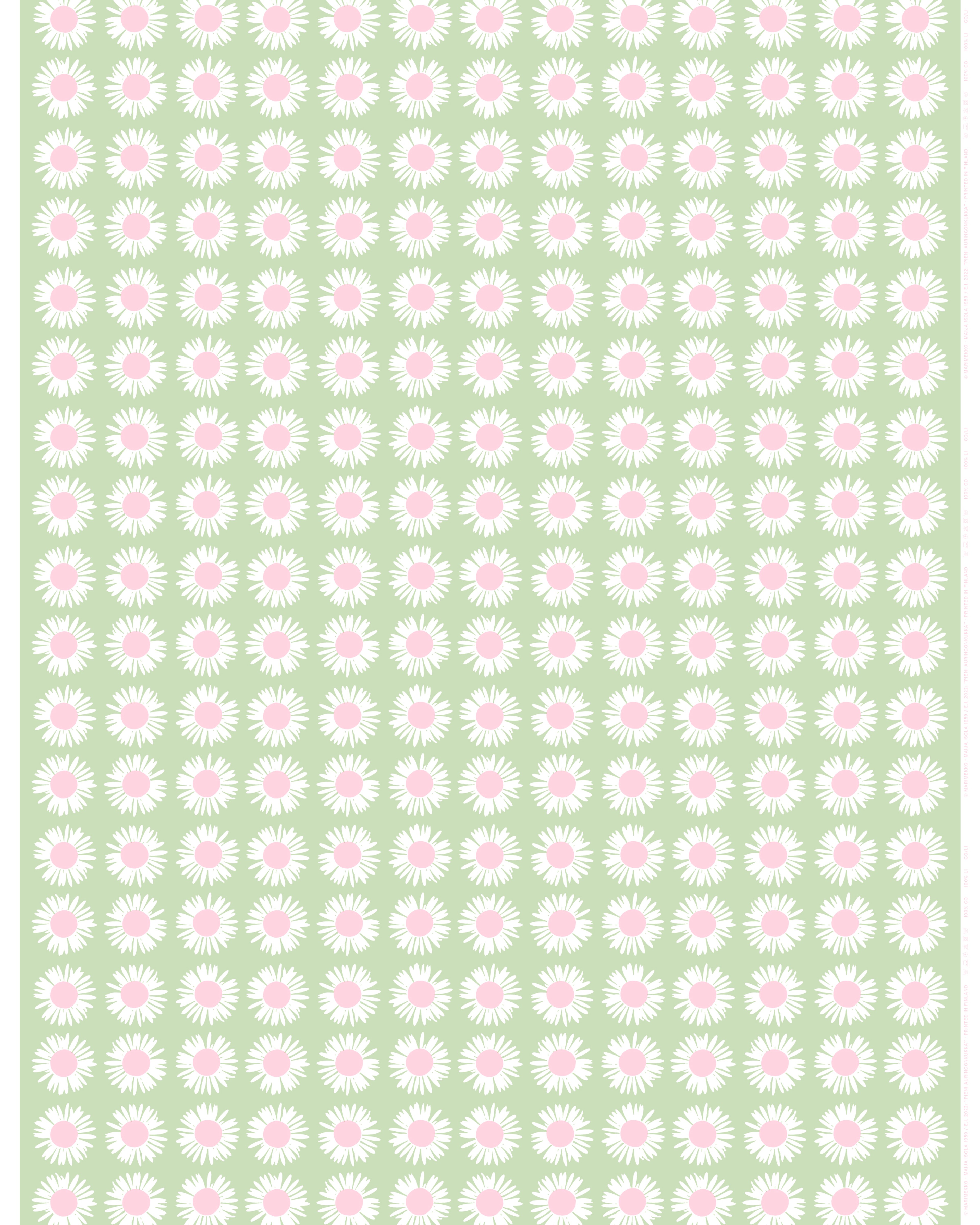 Pieni Auringonkukka, Vohvelikangas, v.vihreä, v.pun, valkoinen,