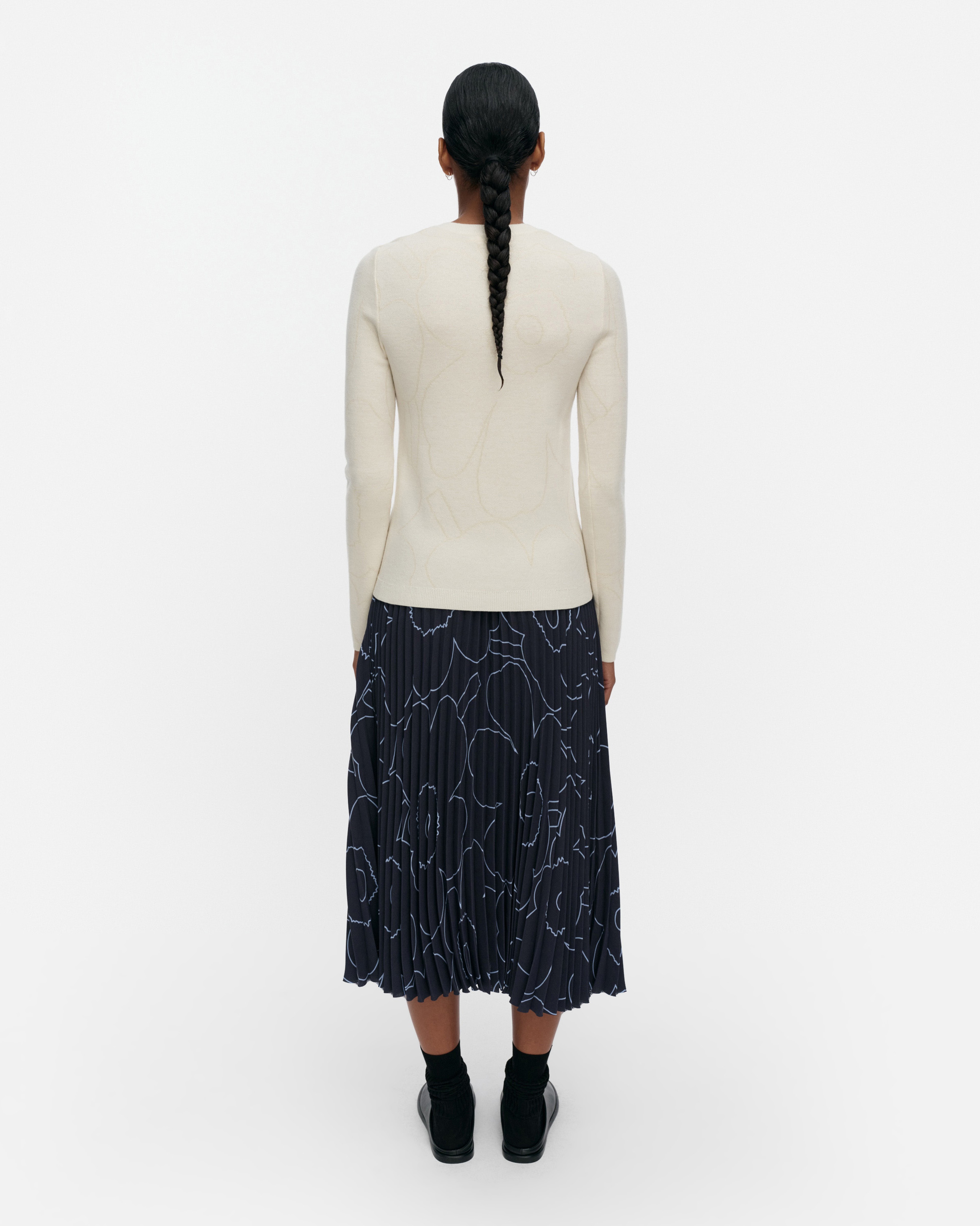 RWS Rullata Piirto Unikko, Strickpullover, Cremefarben, Cremefarben,
