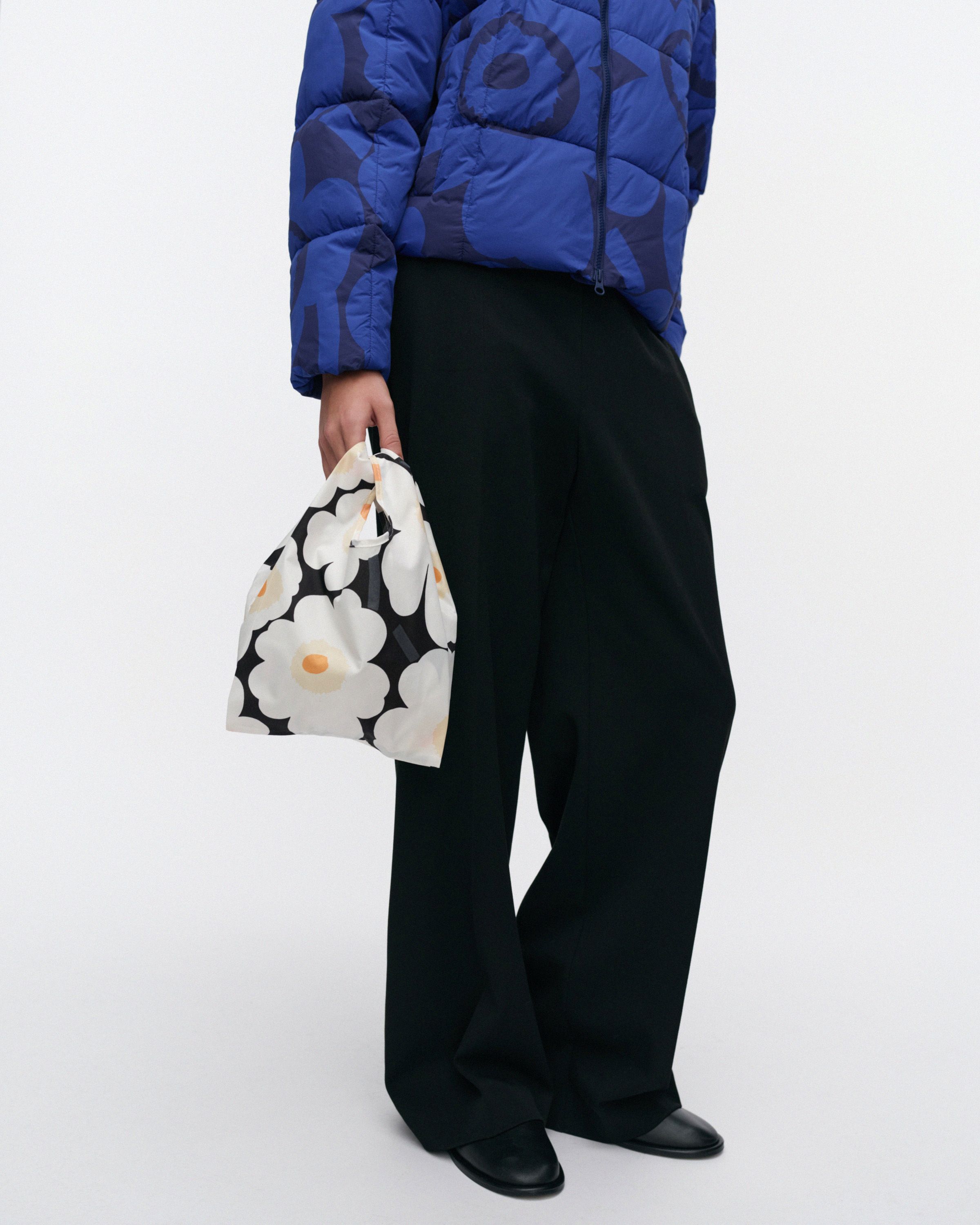 Tsufe Unikko Kioski Bag dark grey, off white | Marimekko