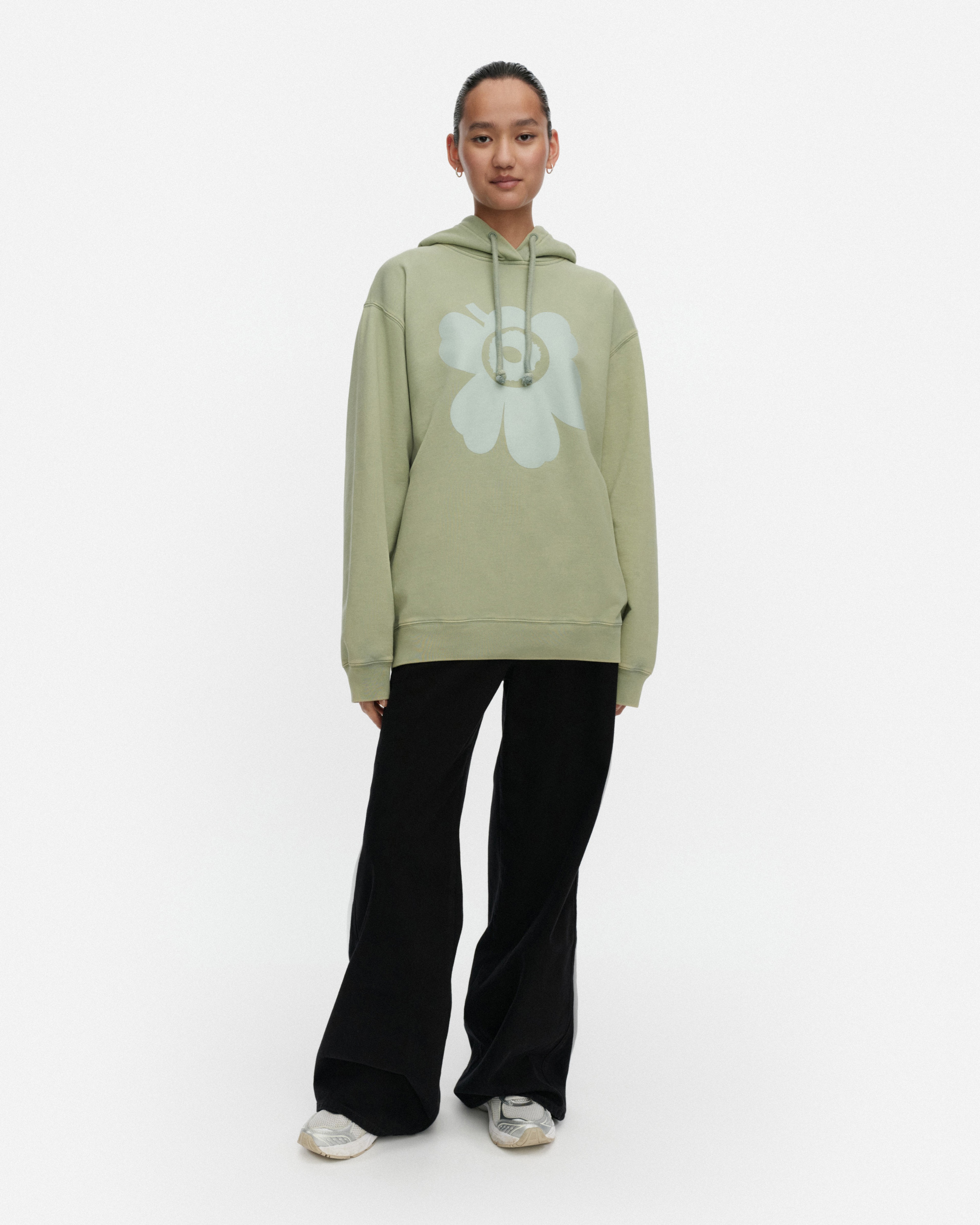 Sanoma Unikko Placement, Kioski hoodie, light green, light mint green,