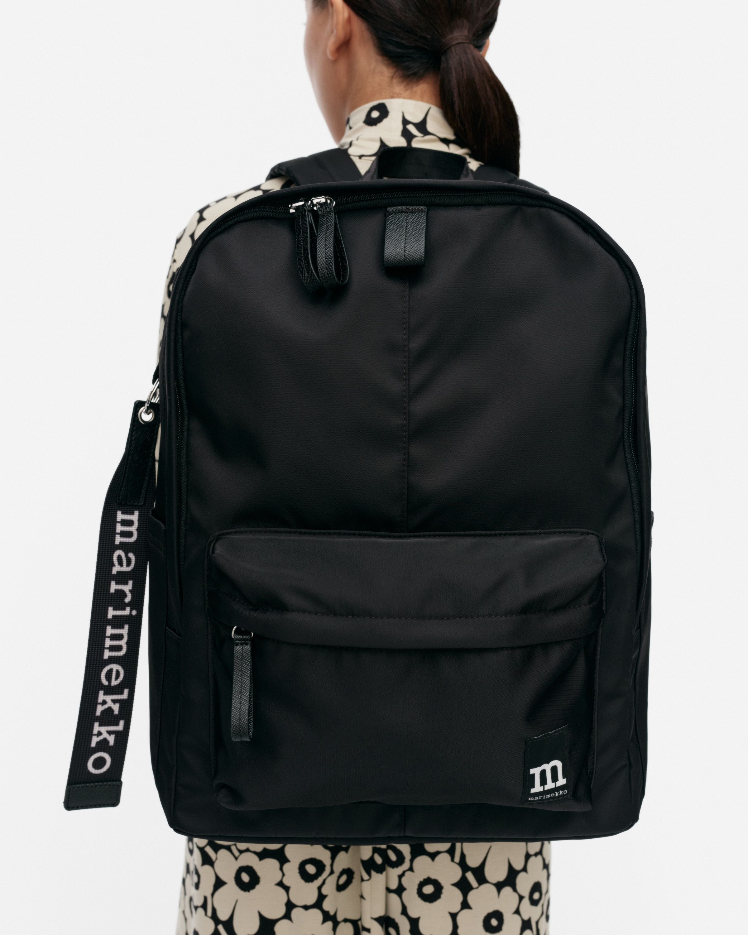 Zip Top Backpack Solid Marimekko