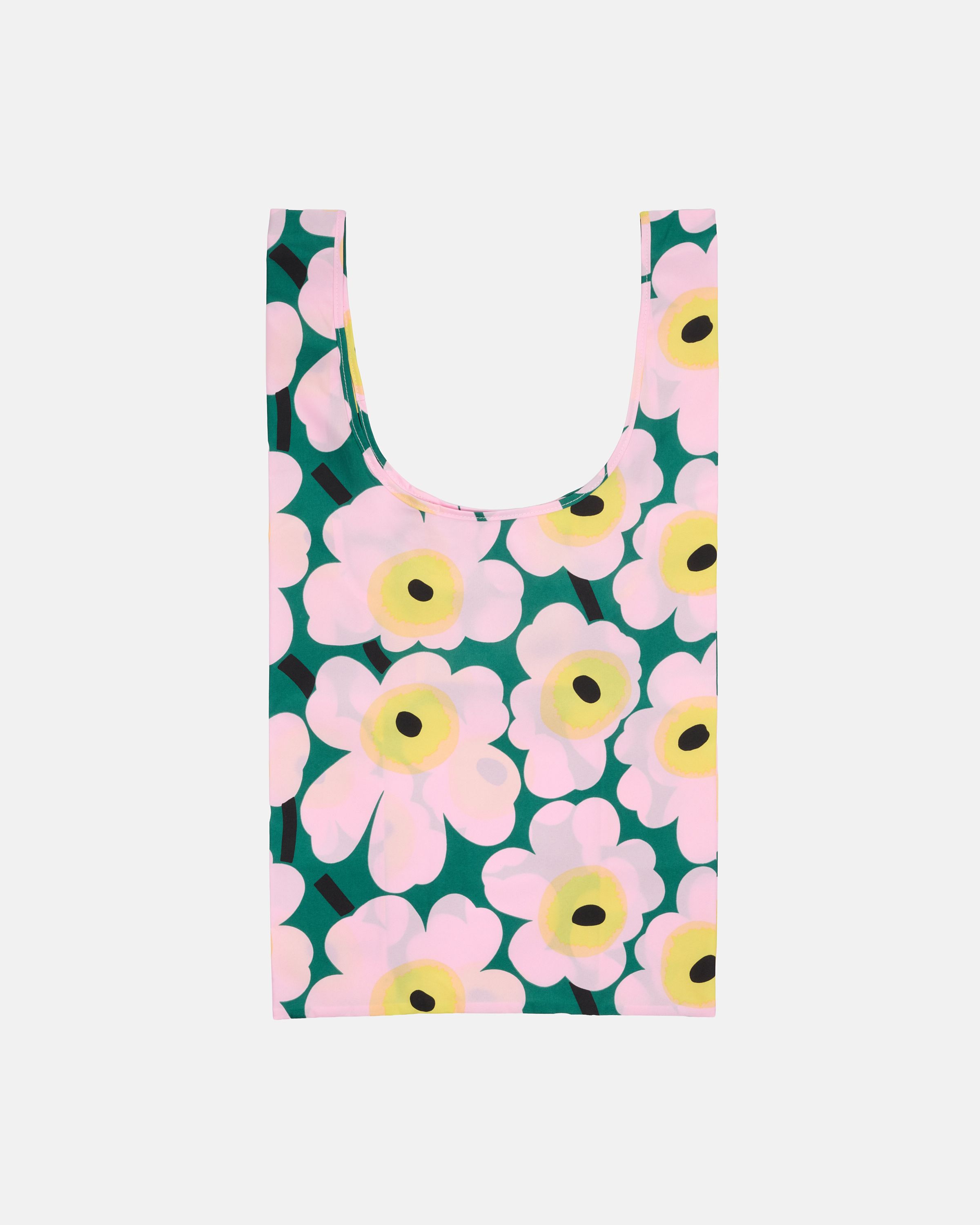 Smartbag Unikko Bag green, light pink, yellow | Marimekko