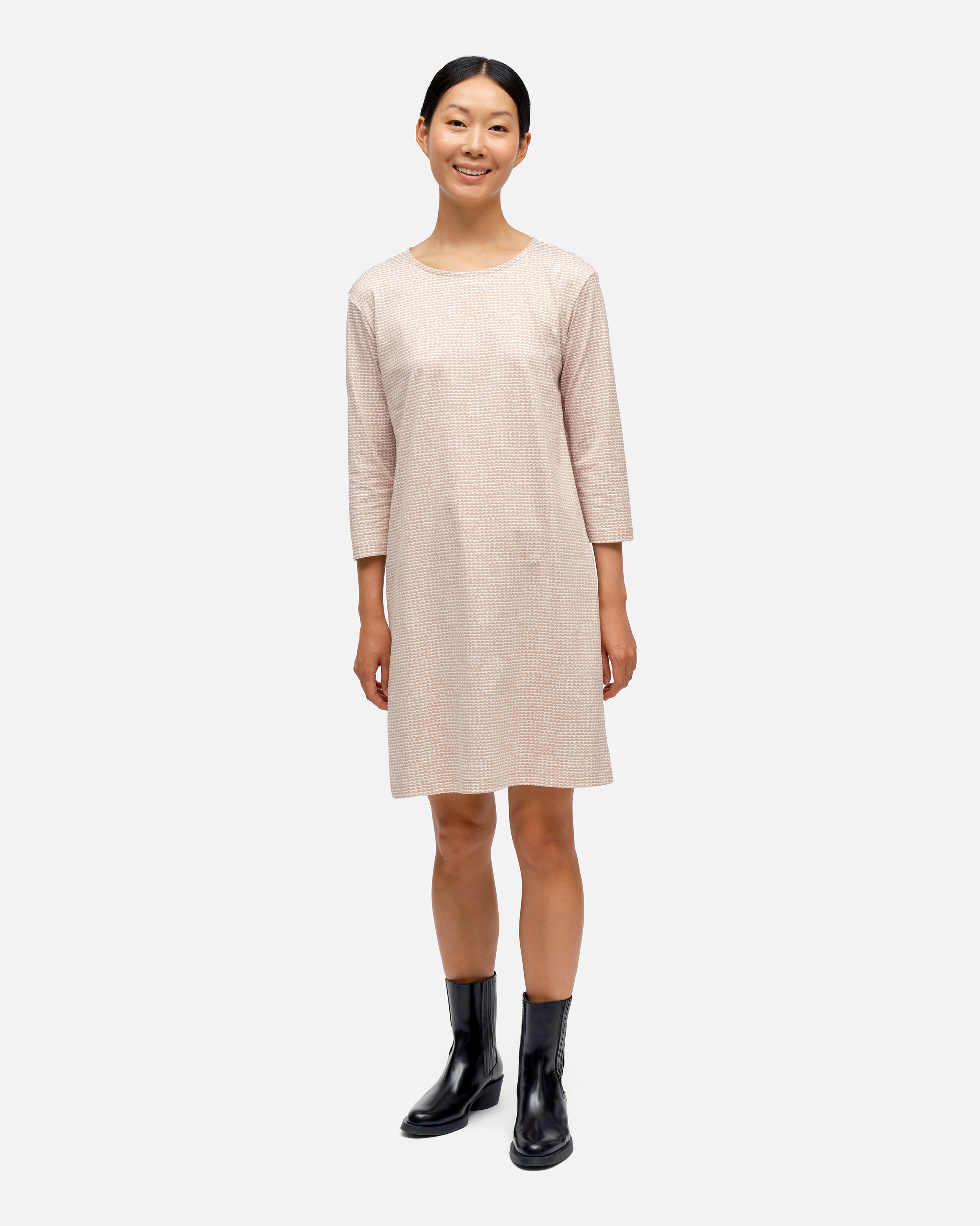 Varpu Papajo, Jersey dress, off-white, beige,