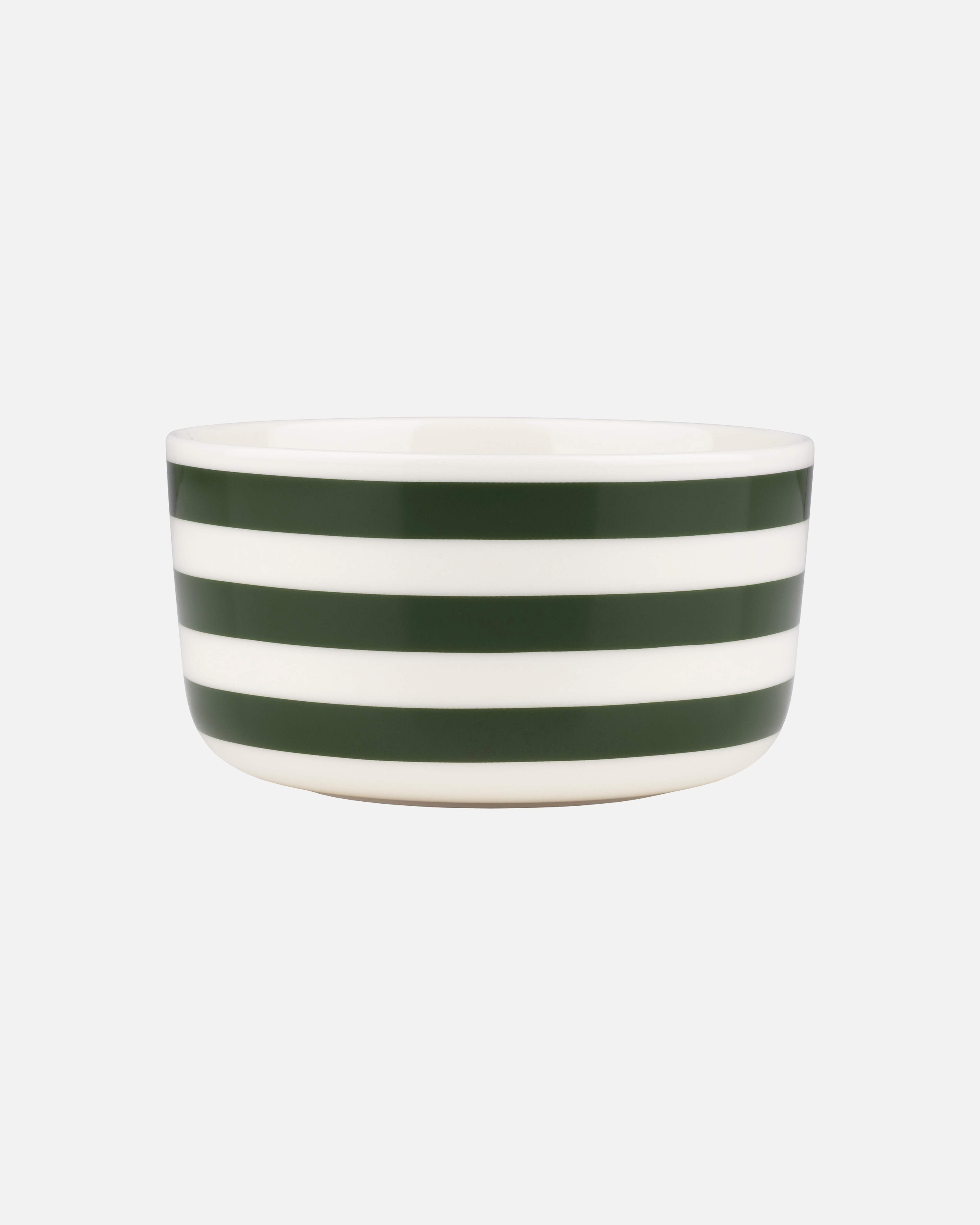 Oiva / Tasaraita, Bowl 5 dl, white, dk.green,