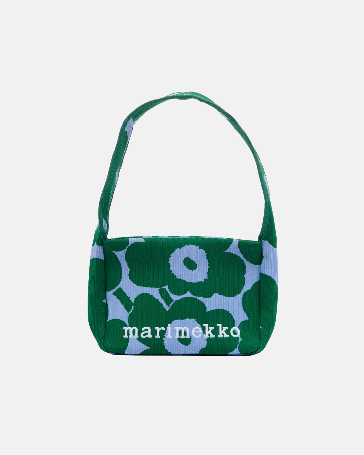 Knitted Shoulderbag Unikko, Shoulder bag, dark green, blue,