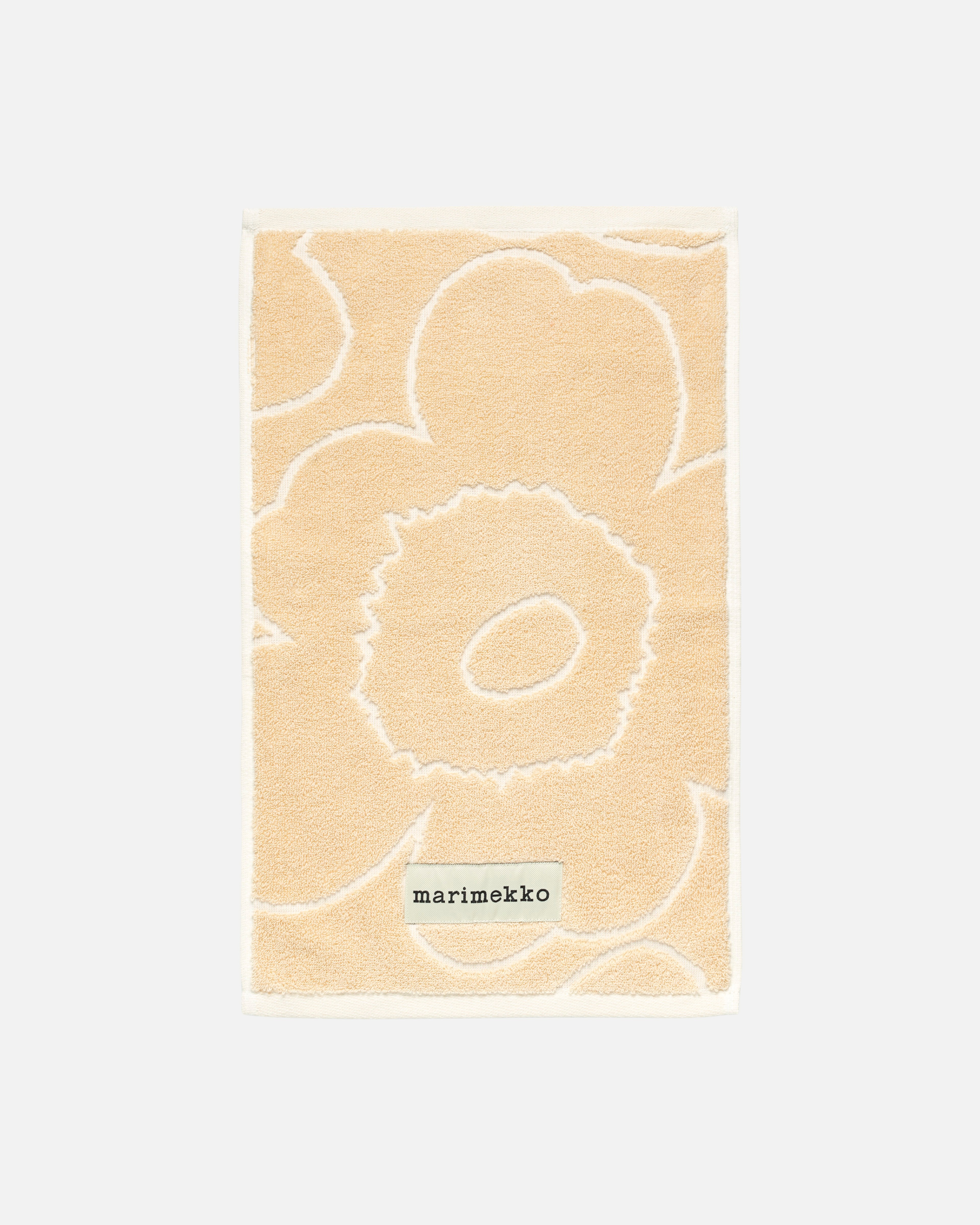 Piirto Unikko, Guest towel 30x50 cm, straw, off white,