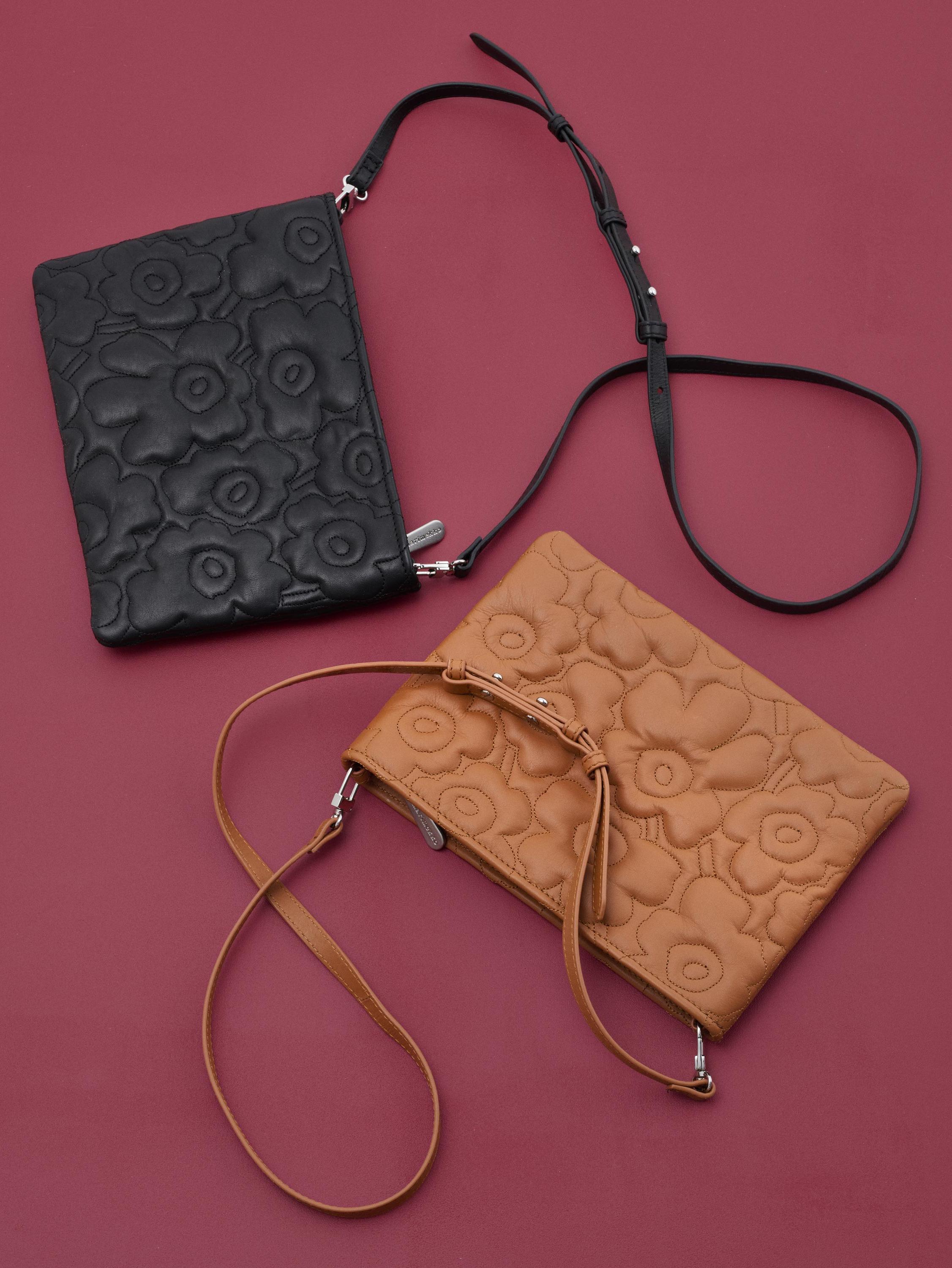 Two Vieno bags in brown and black.