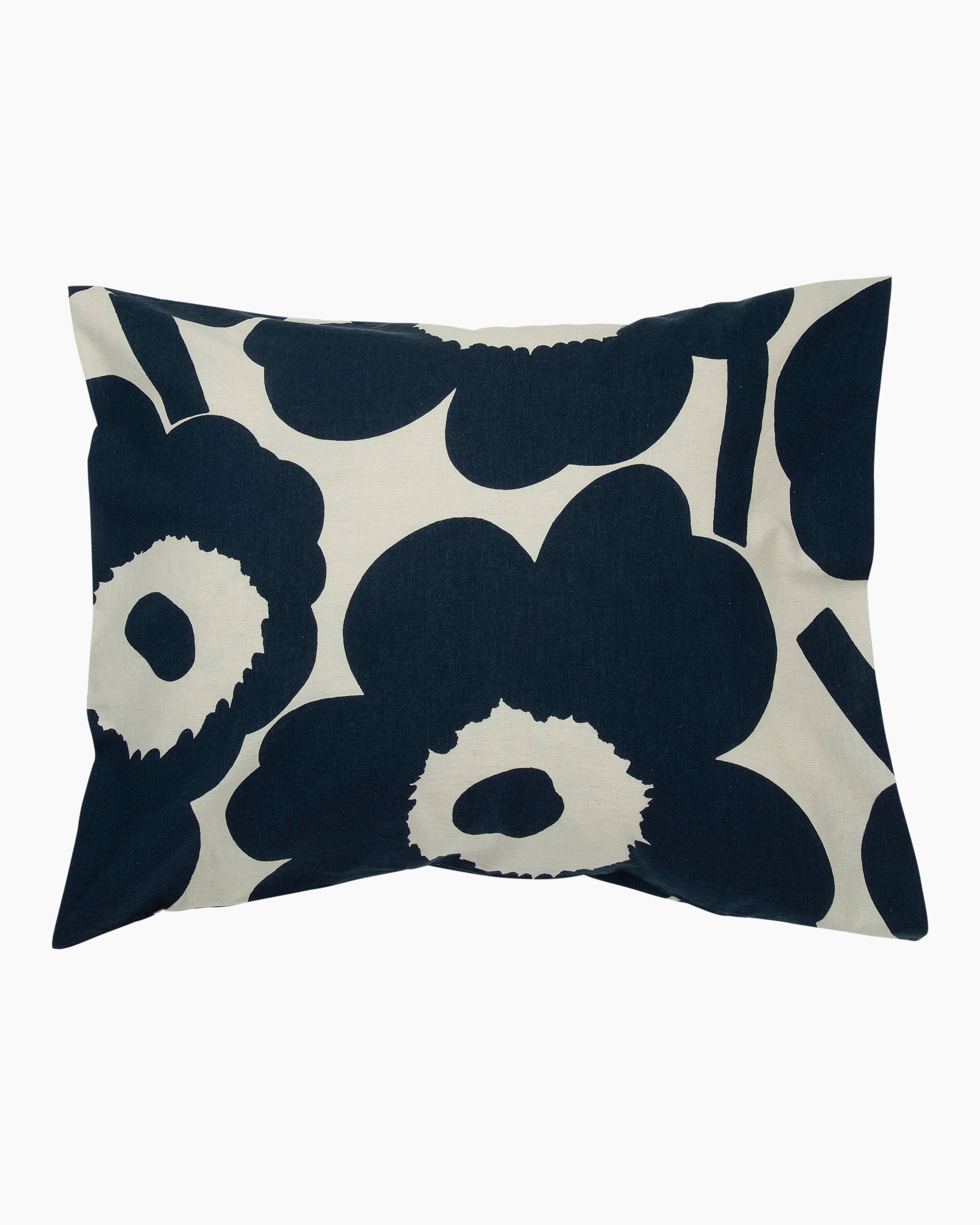 Unikko, Pillow case 50x70/75 cm, cotton, dark blue,