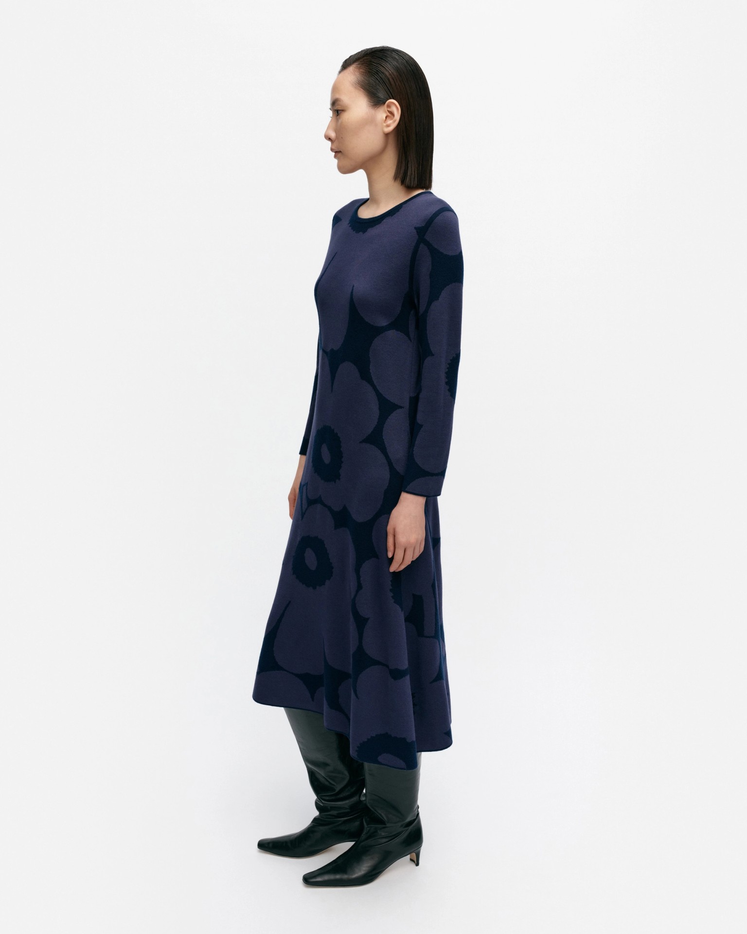 Putrido Unikko, Knitted dress, blue, dark blue,