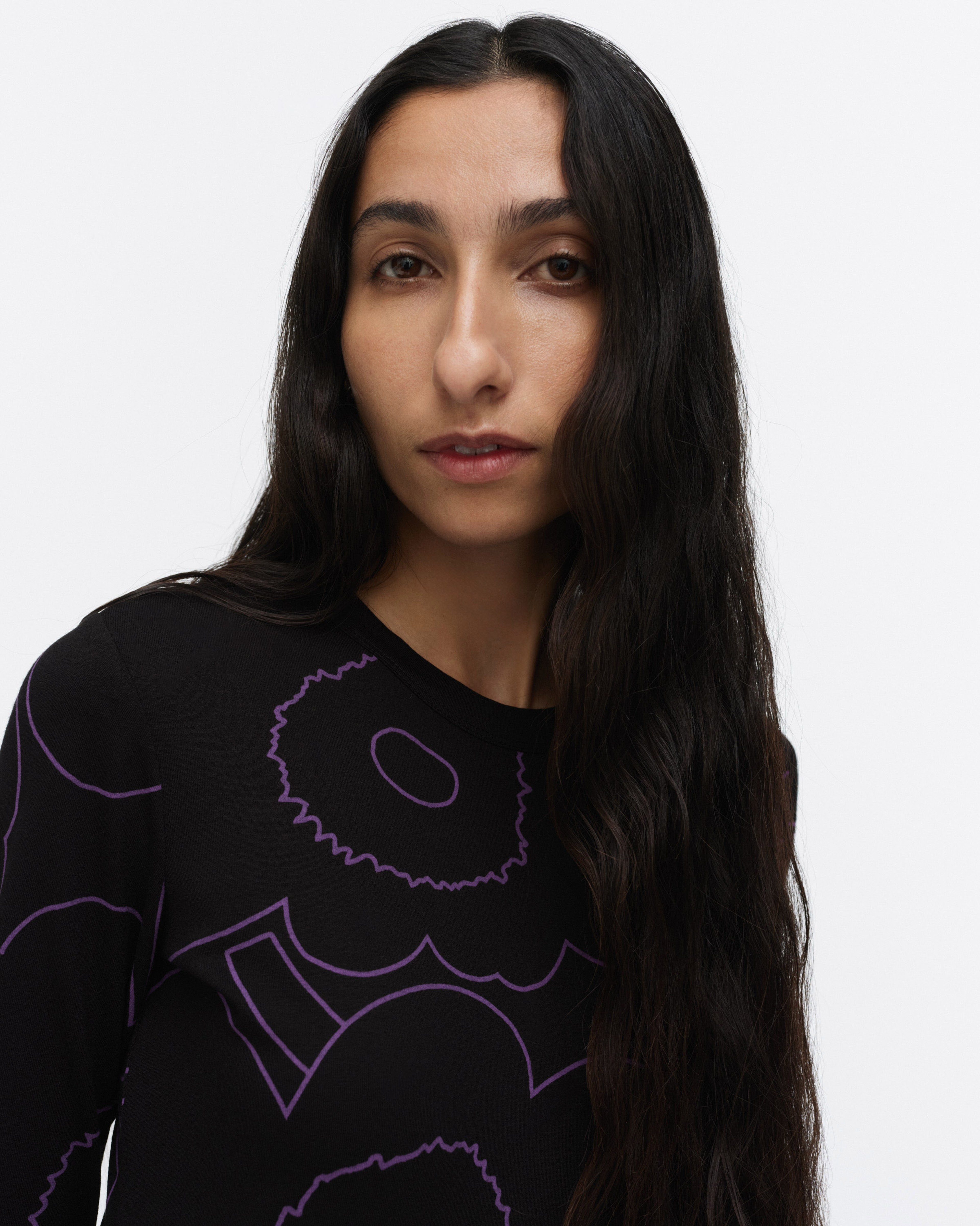 Viedä Piirto Unikko, Jersey shirt, black, purple,