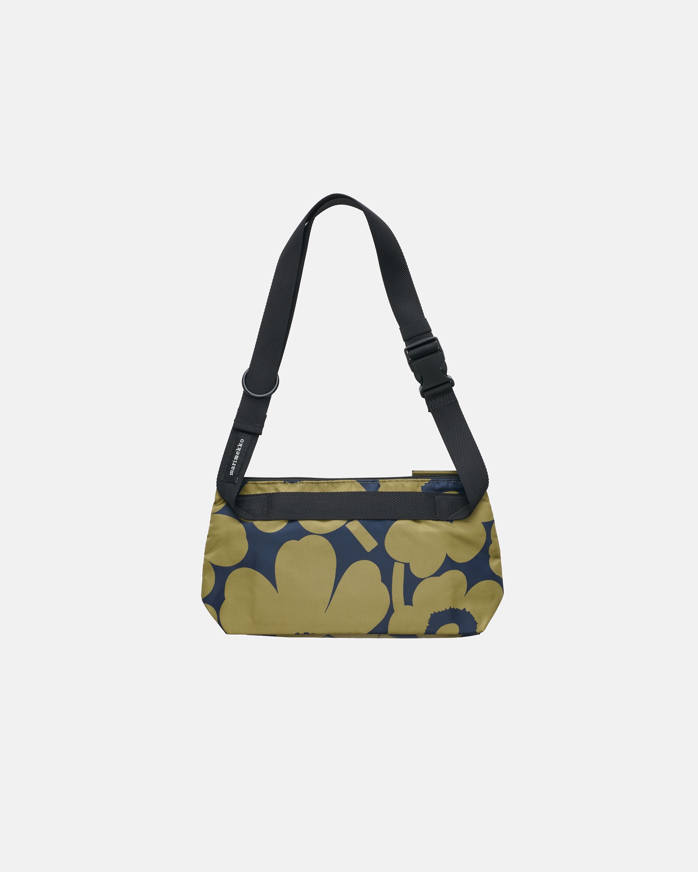 Neat Crossbody Unikko S Bag olive green, dark blue | Marimekko