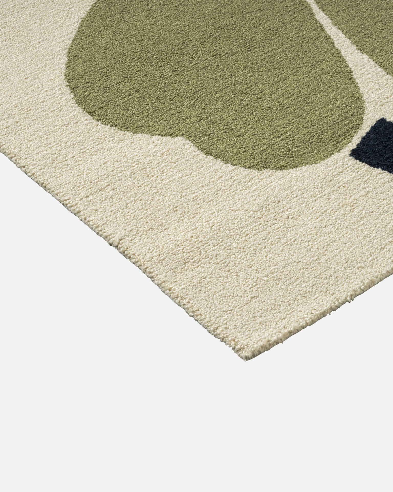 Unikko Outdoor, Rug 160 x 230 cm, white, sage, orange, dk.blue,