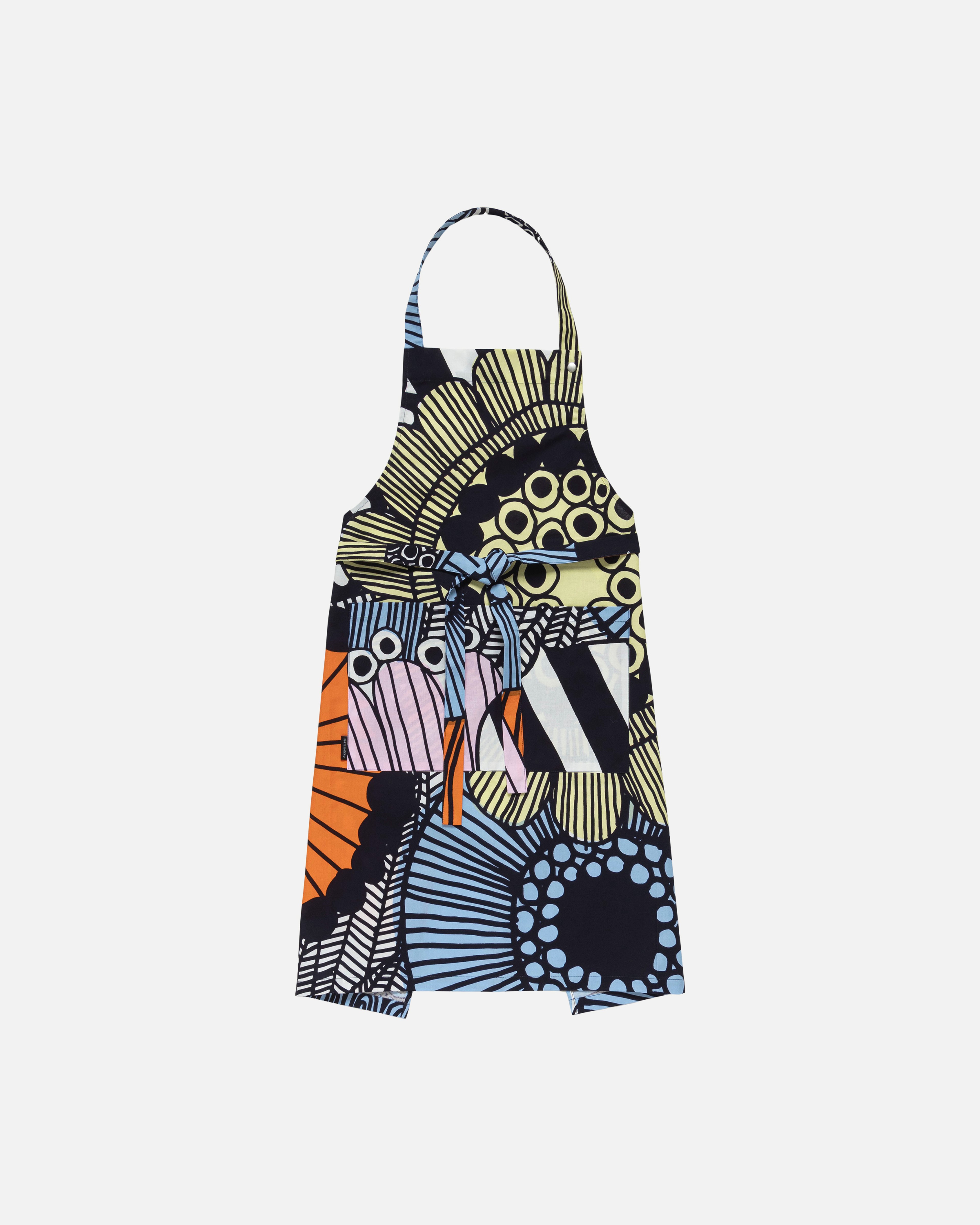 Siirtolapuutarha, Apron, white,light yellow,orange,