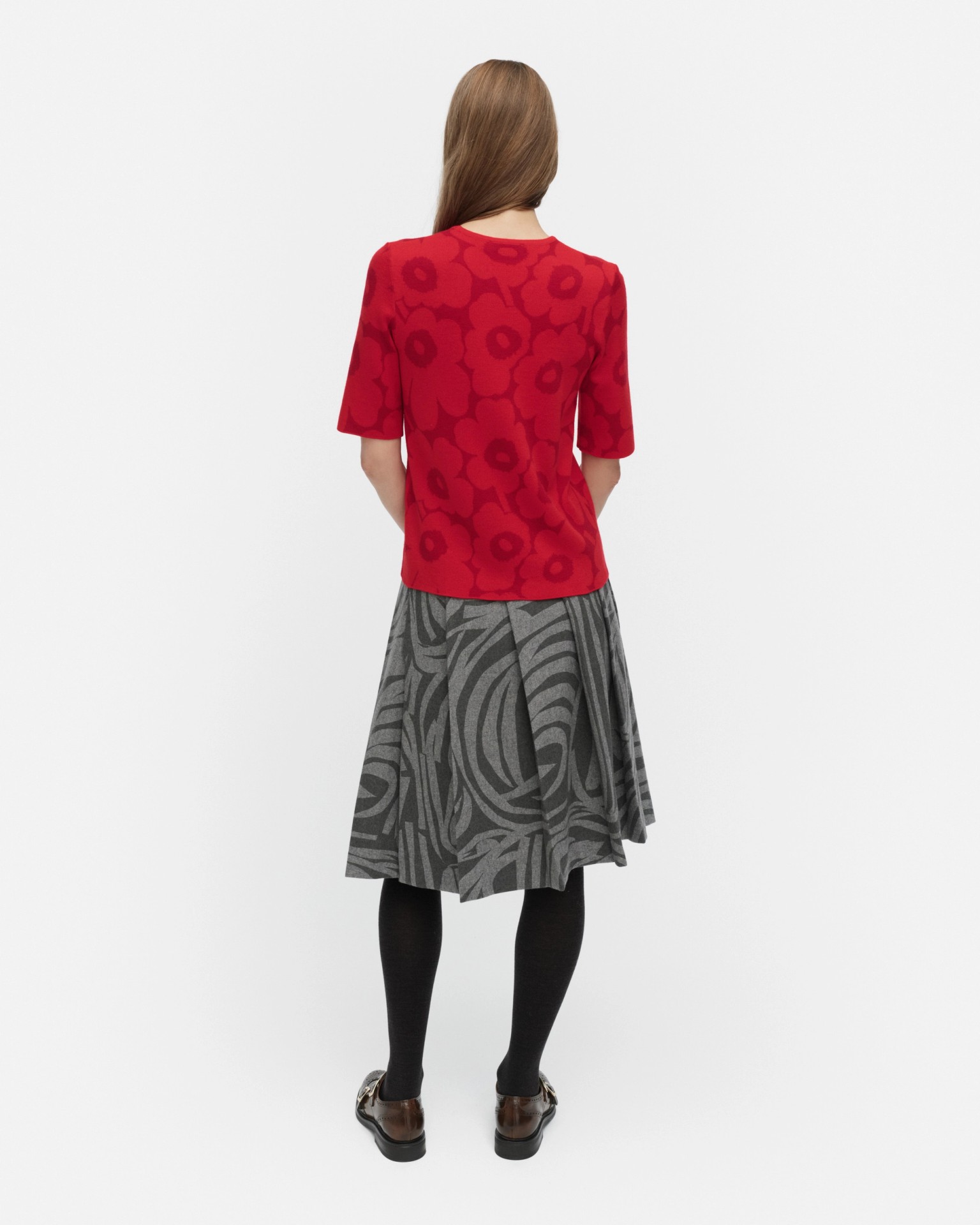 RWS Kehys Unikko, Knitted wool pullover, dark red, red,