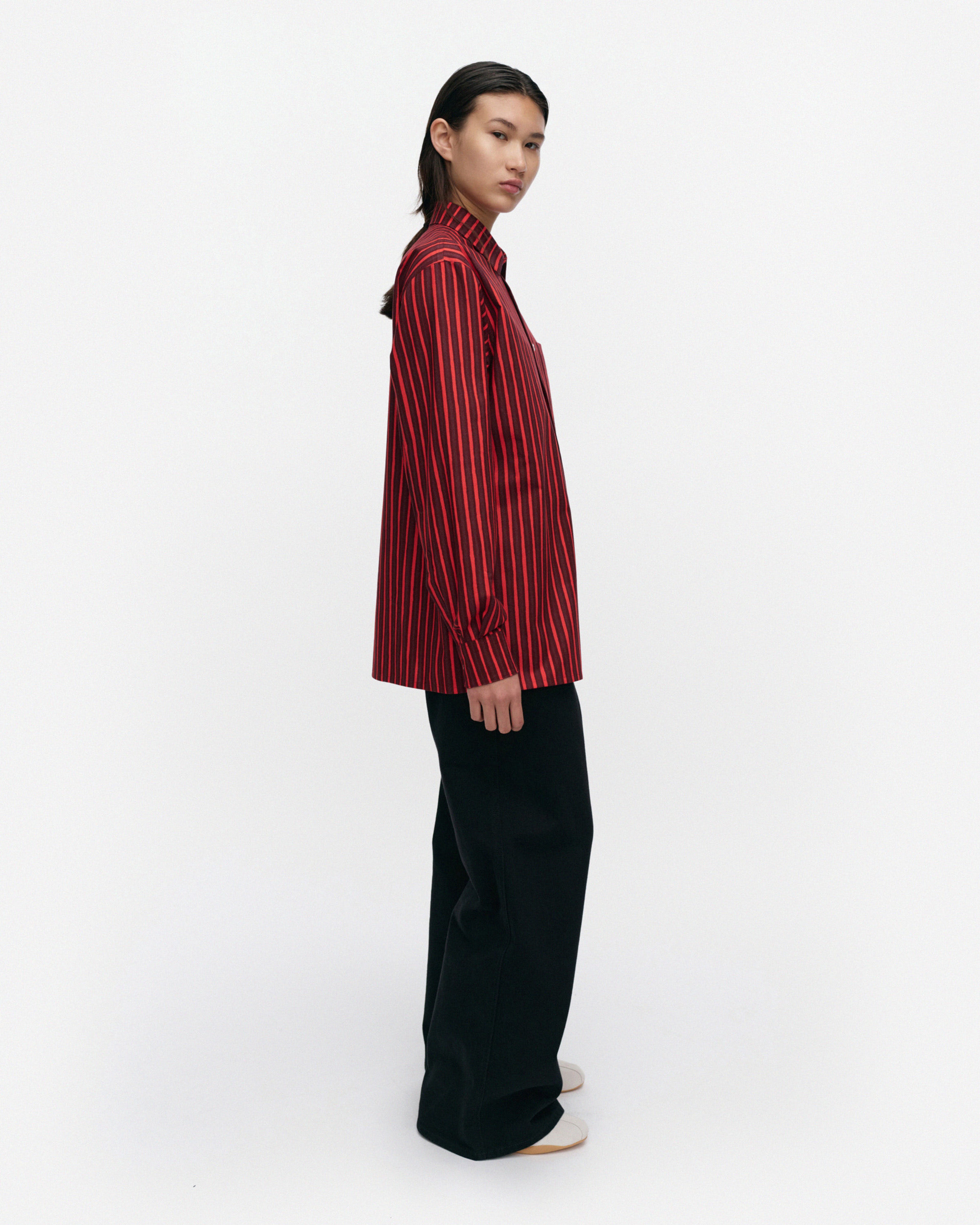 Jokapoika, Kioski cotton shirt, wine red, red,
