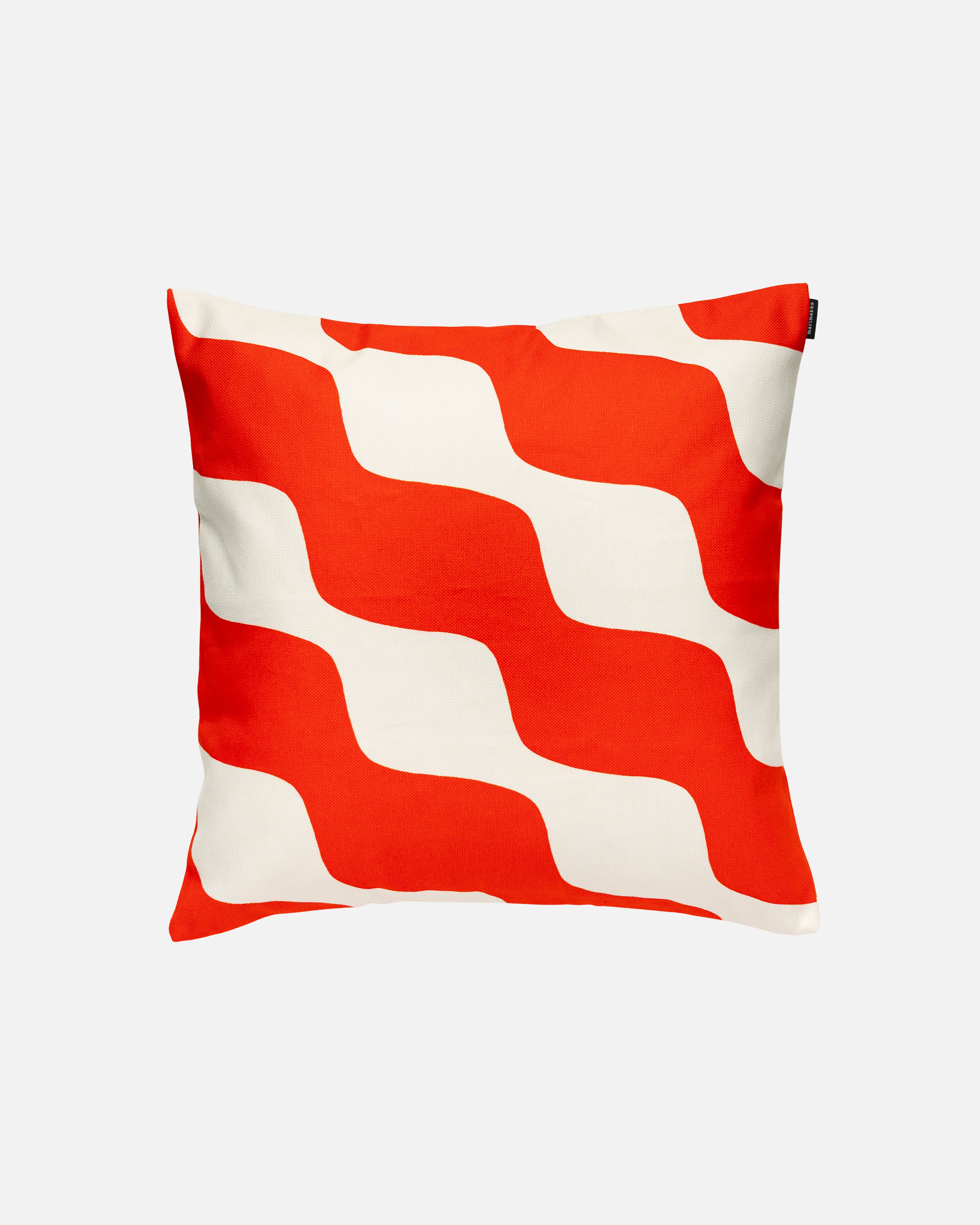 Taifuuni, Pillow cover, orange red, off white,